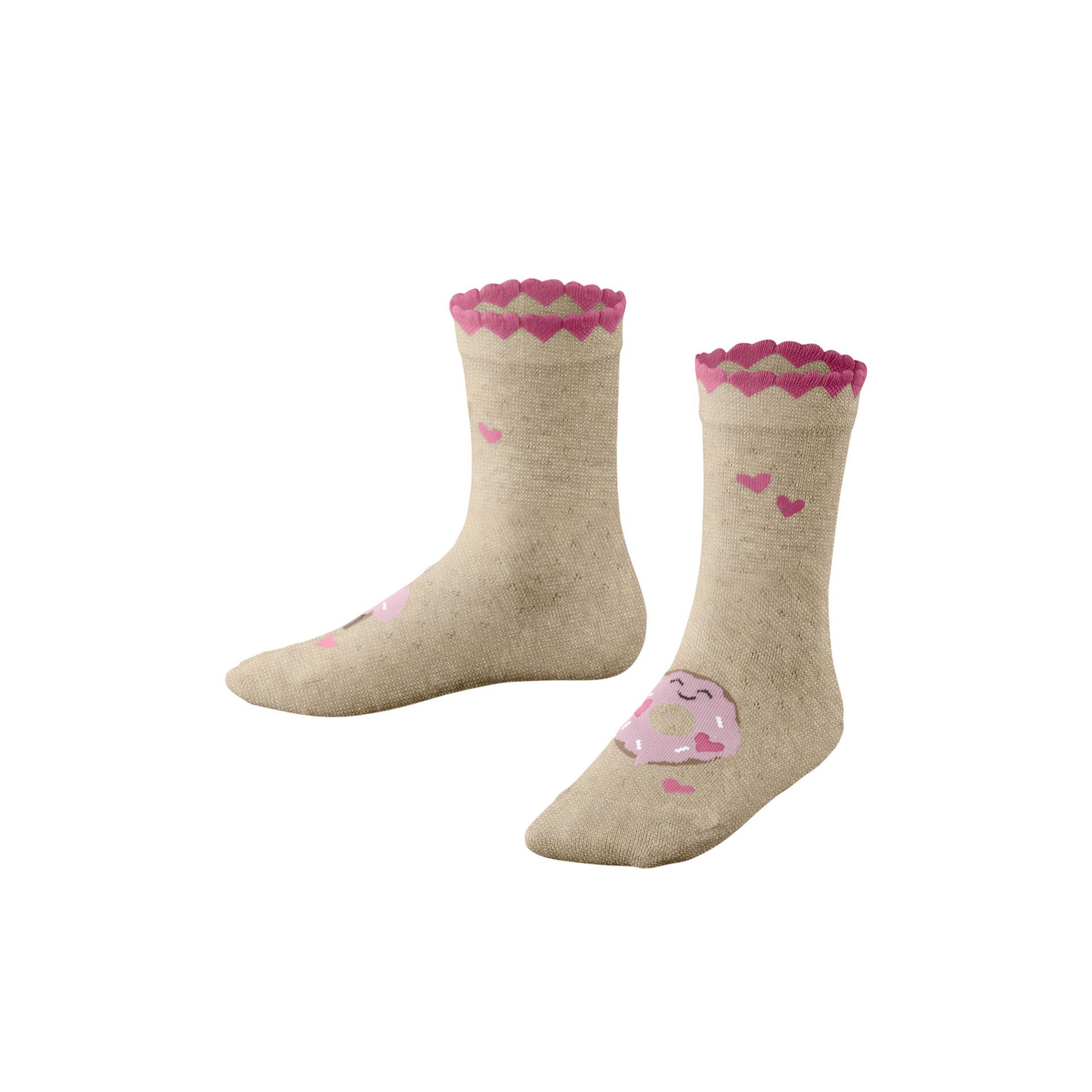Falke Sokken Cute Pastries 261911 beige