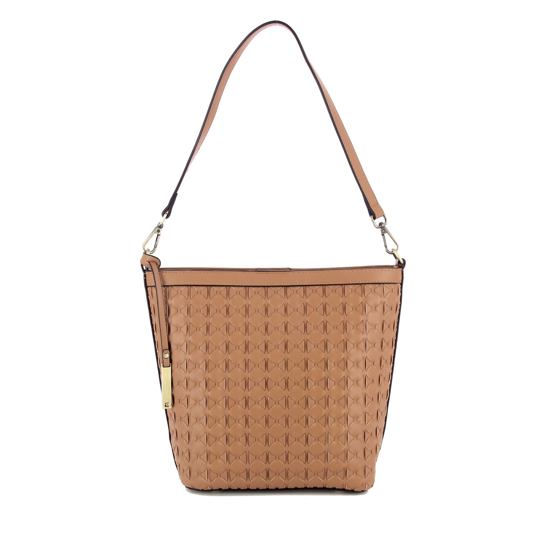 Bulaggi Woven Bucket 262199 cognac