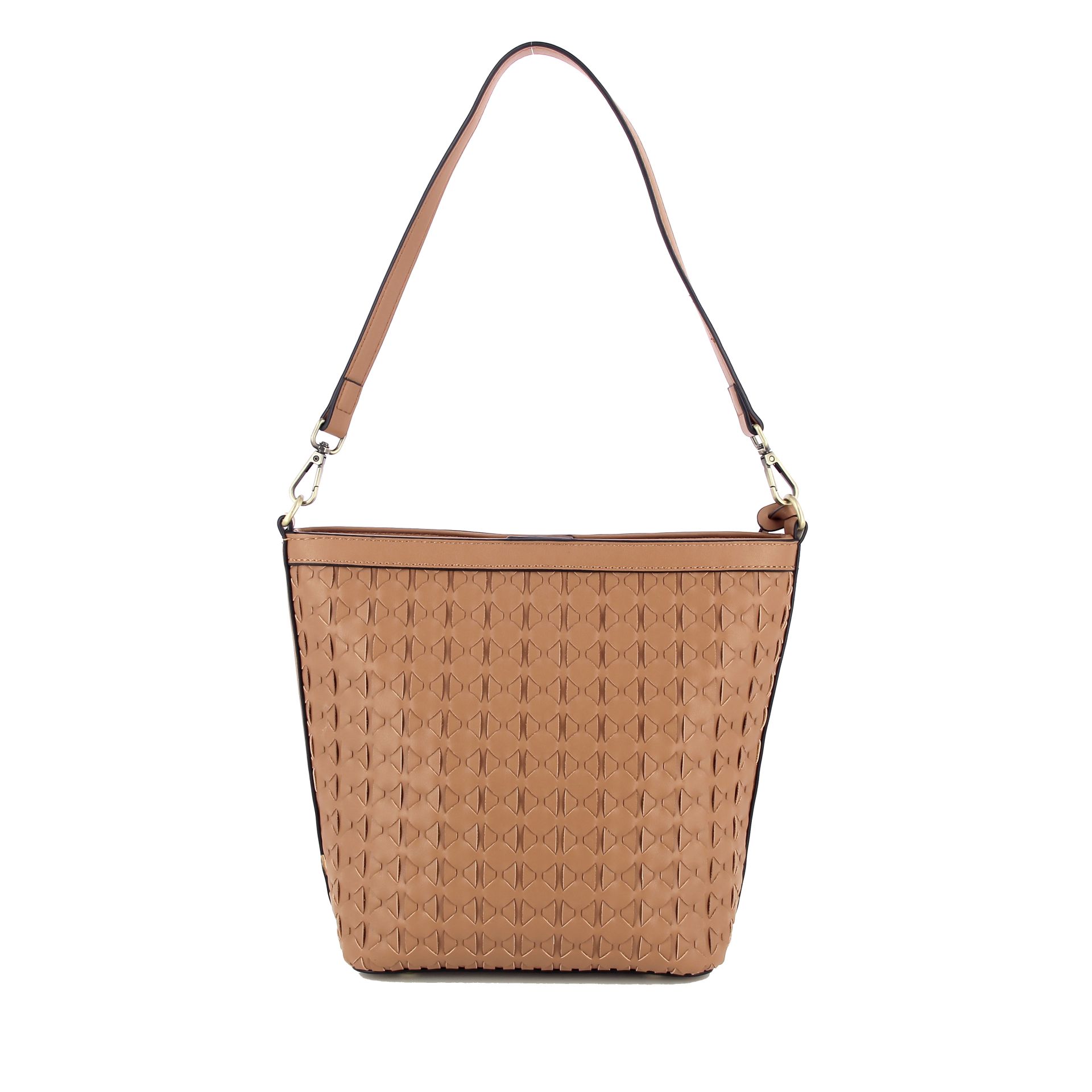 Bulaggi Woven Bucket 262199 cognac