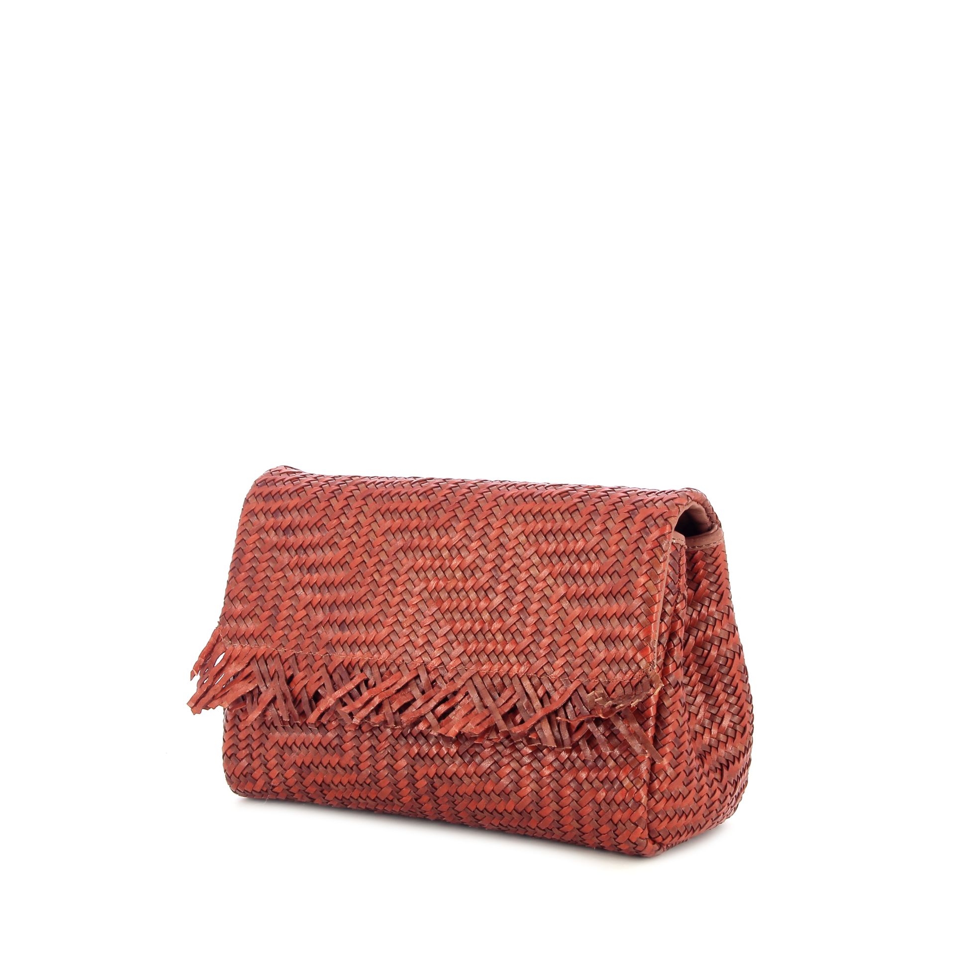 Allan K Caroline Fringes Zigzag Tangerine 262328 cognac