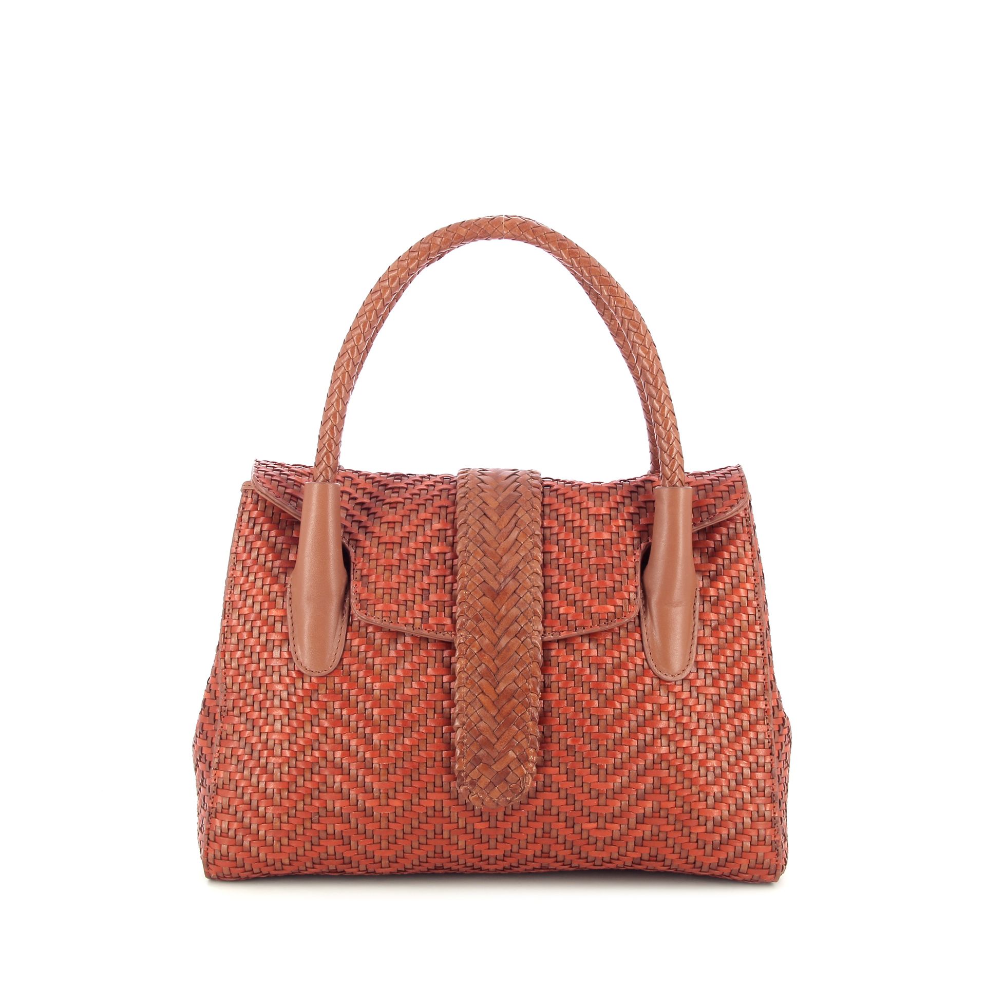 Allan K Kirsten Small Zigzag Tangerine 262338 cognac