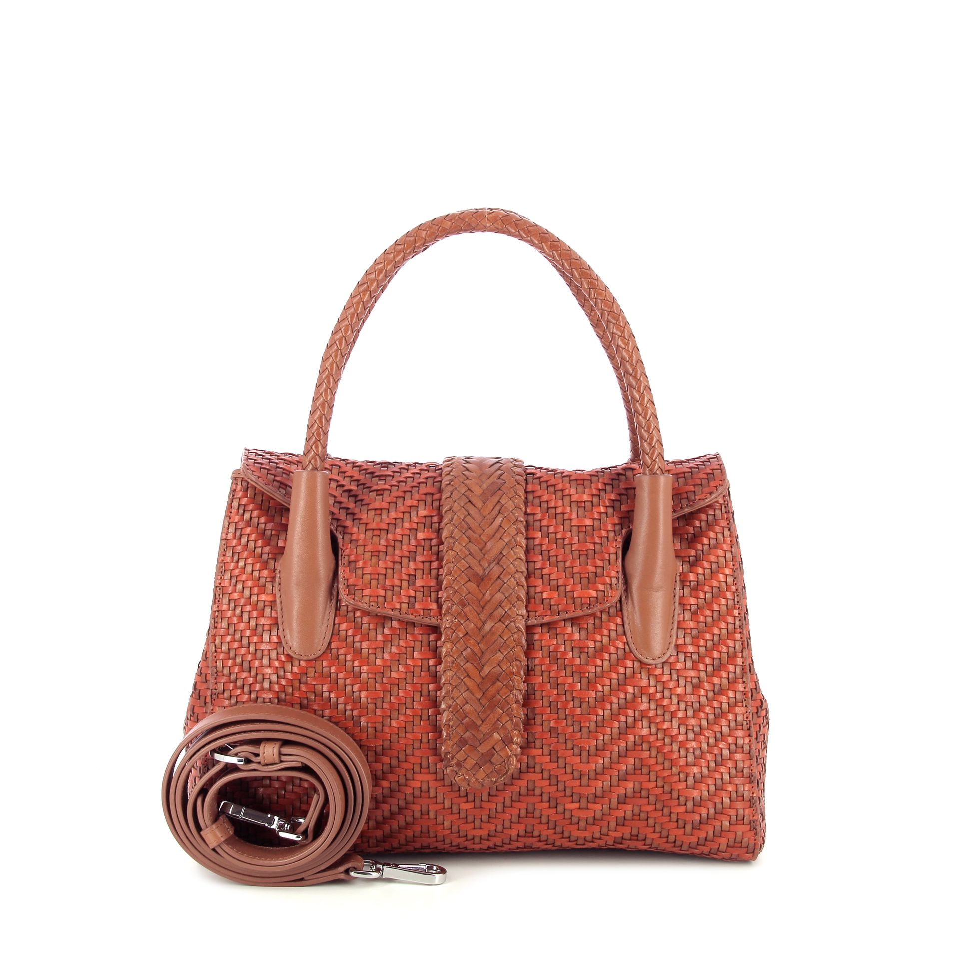 Allan K Kirsten Small Zigzag Tangerine 262338 cognac