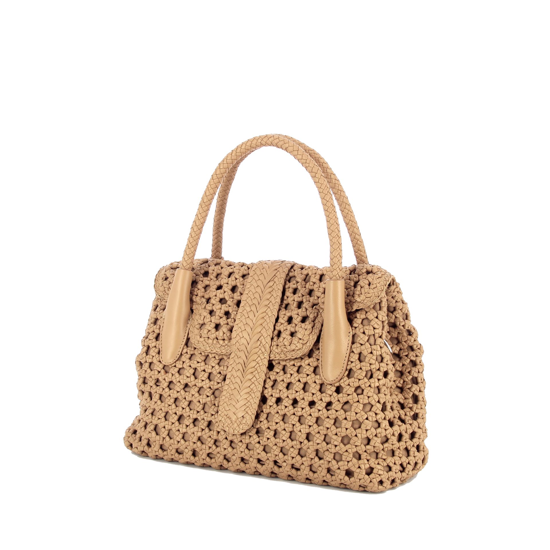 Allan K Kirsten Small Hexa Camel 262363 cognac