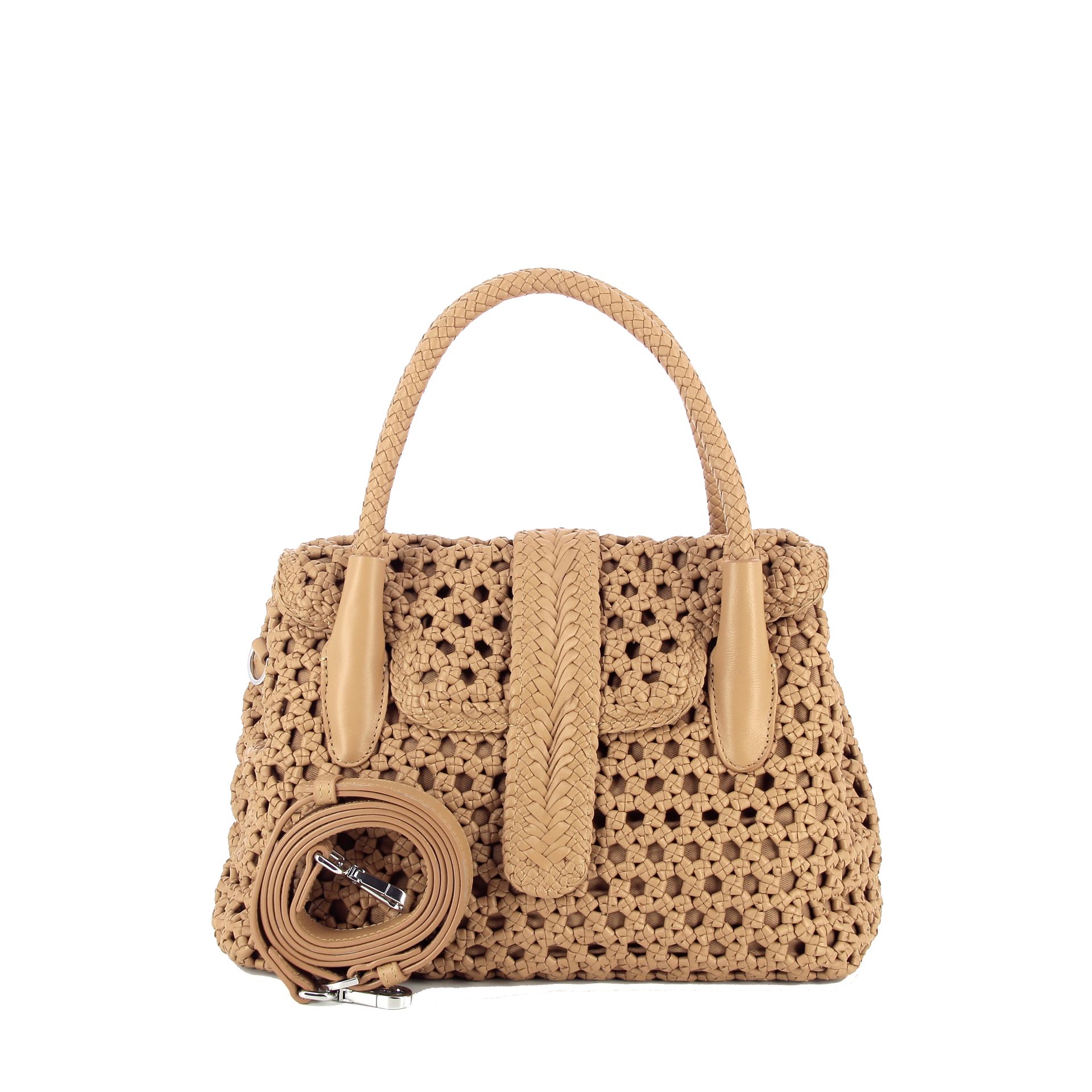 Allan K Kirsten Small Hexa Camel 262363 cognac