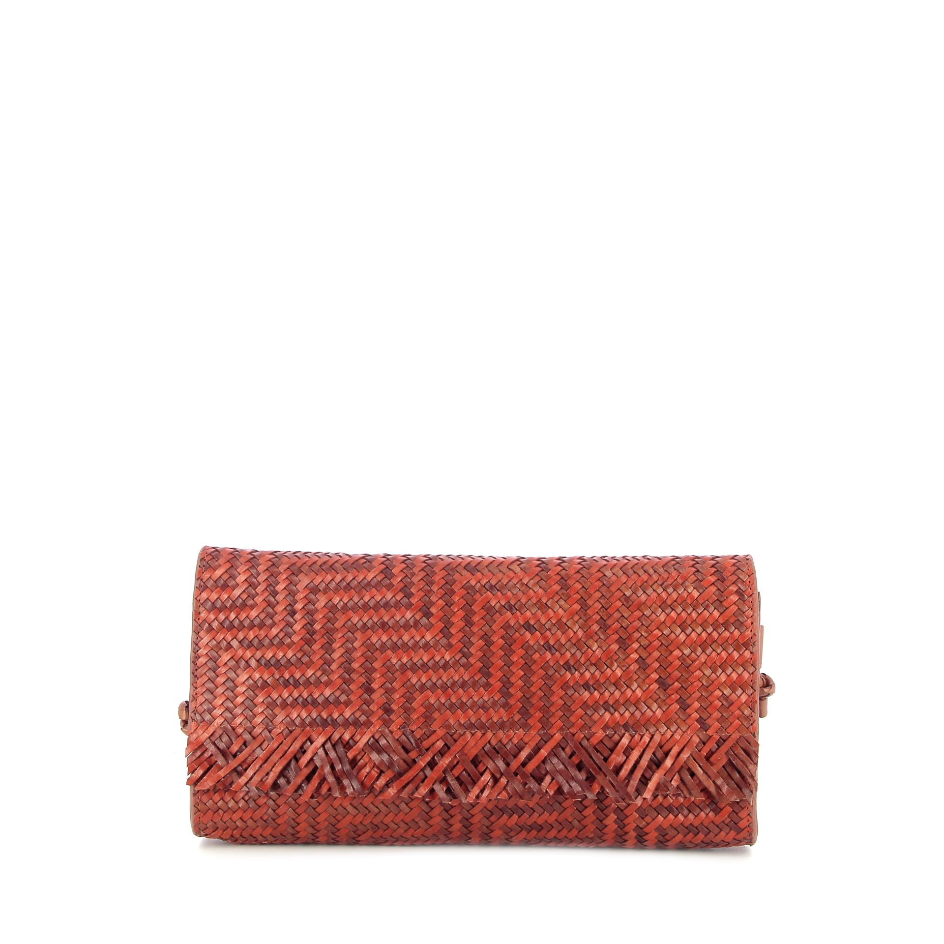 Allan K Valentina Fringes Zigzag Tangerine 262399 cognac