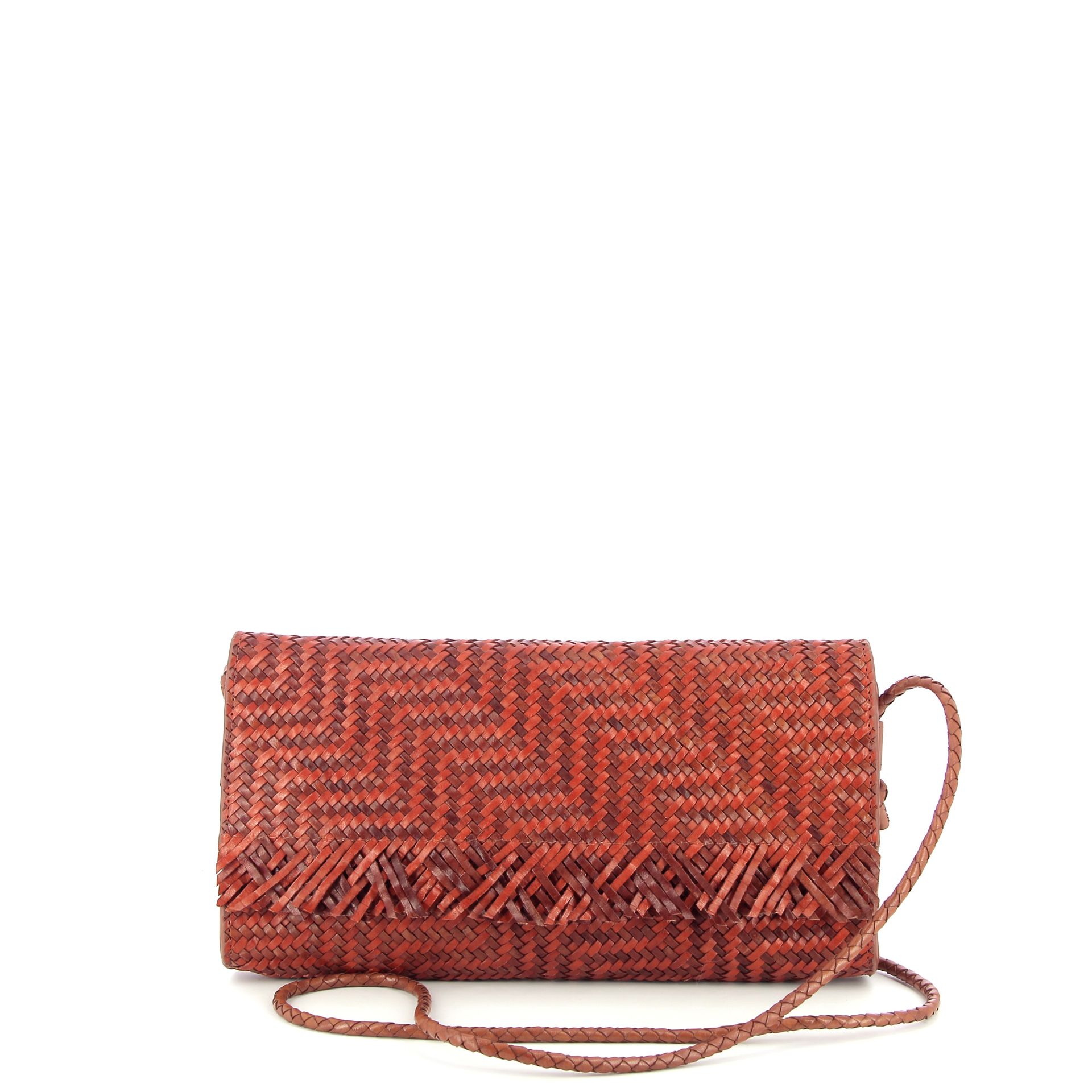 Allan K Valentina Fringes Zigzag Tangerine 262399 cognac