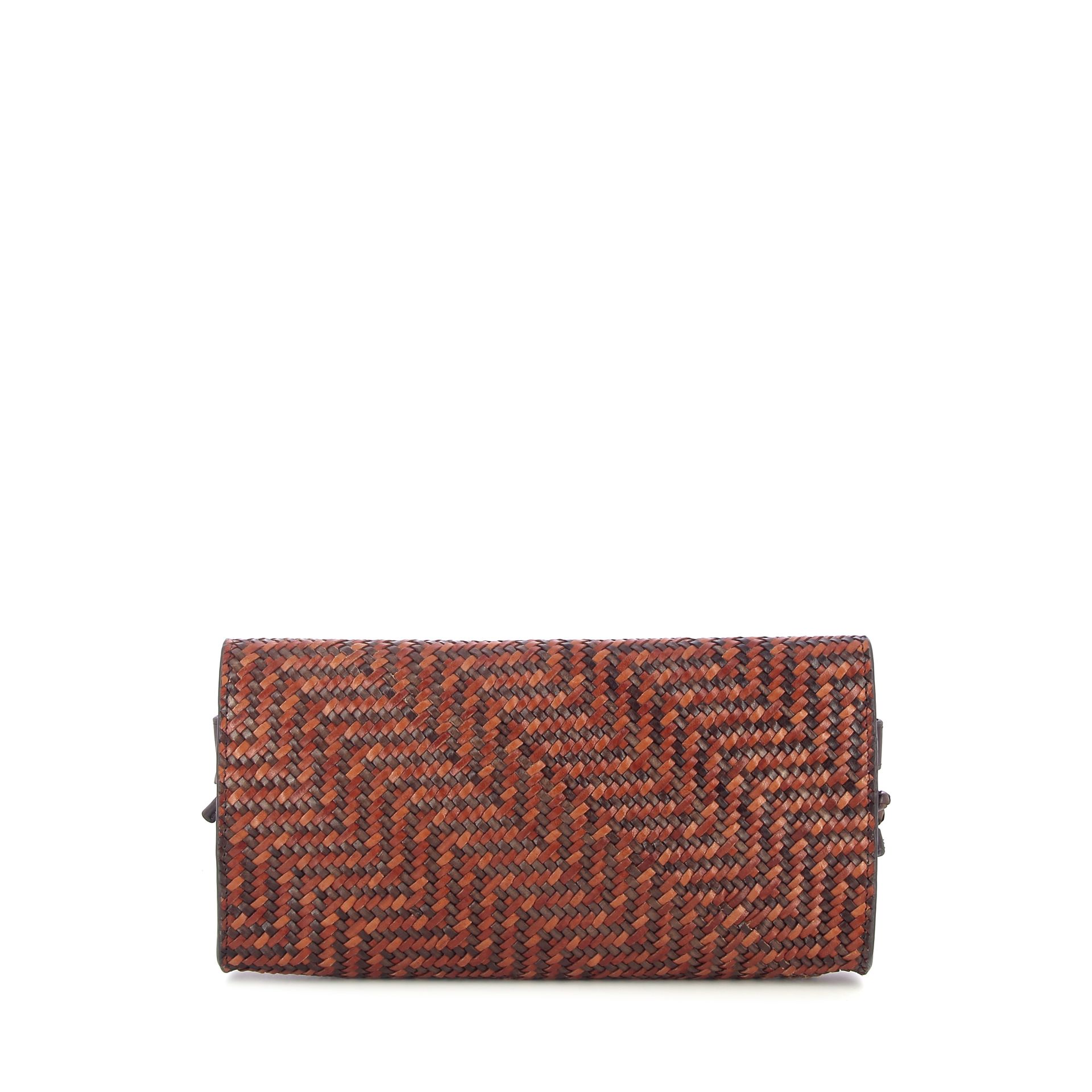 Allan K Valentina Fringes Zigzag Caramel 262400 cognac