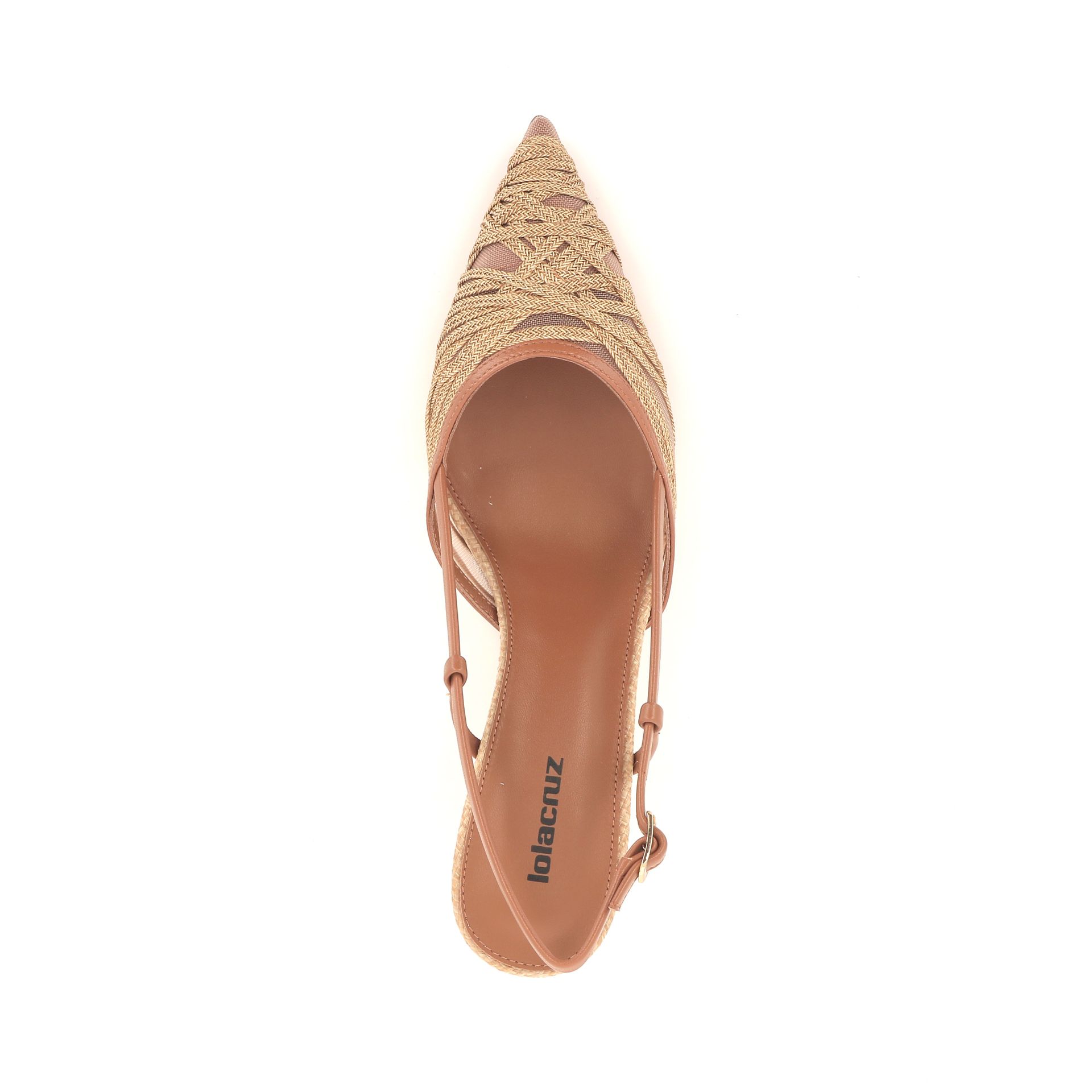 Lola Cruz Slingback 262645 cognac