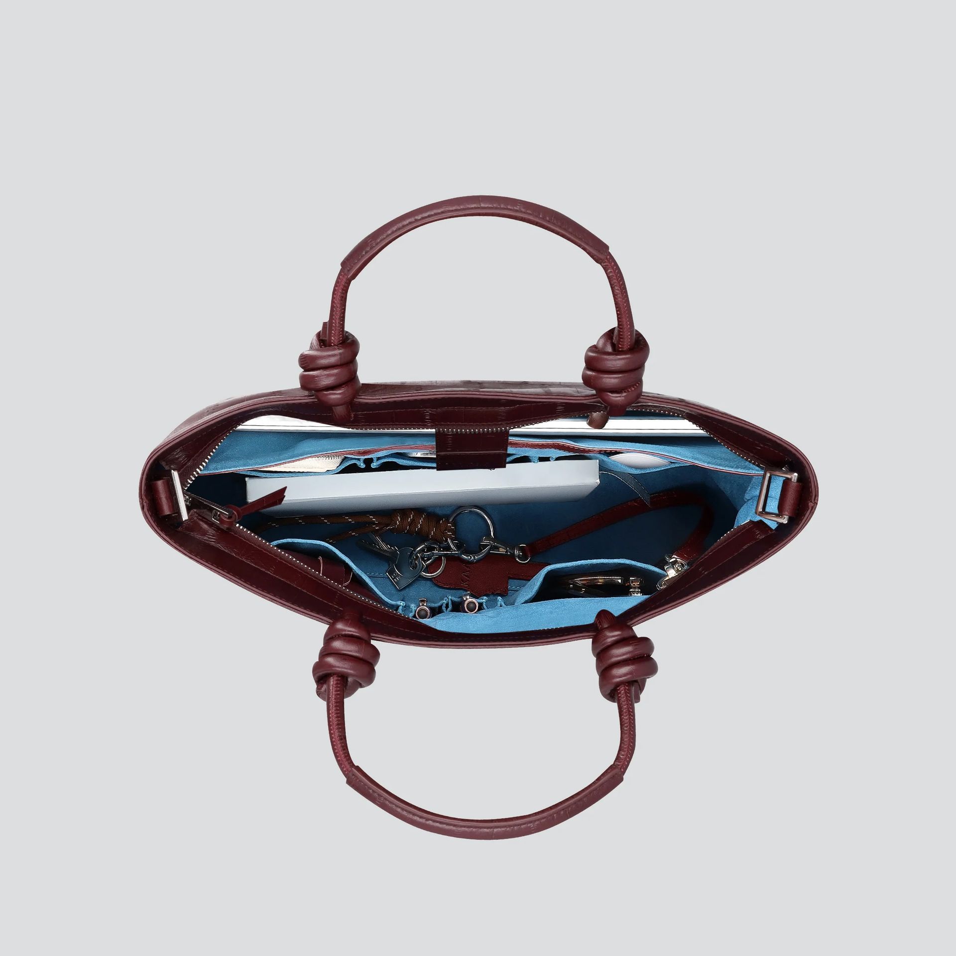 Kaai Midi Loop Eel Aubergine 262777 rood