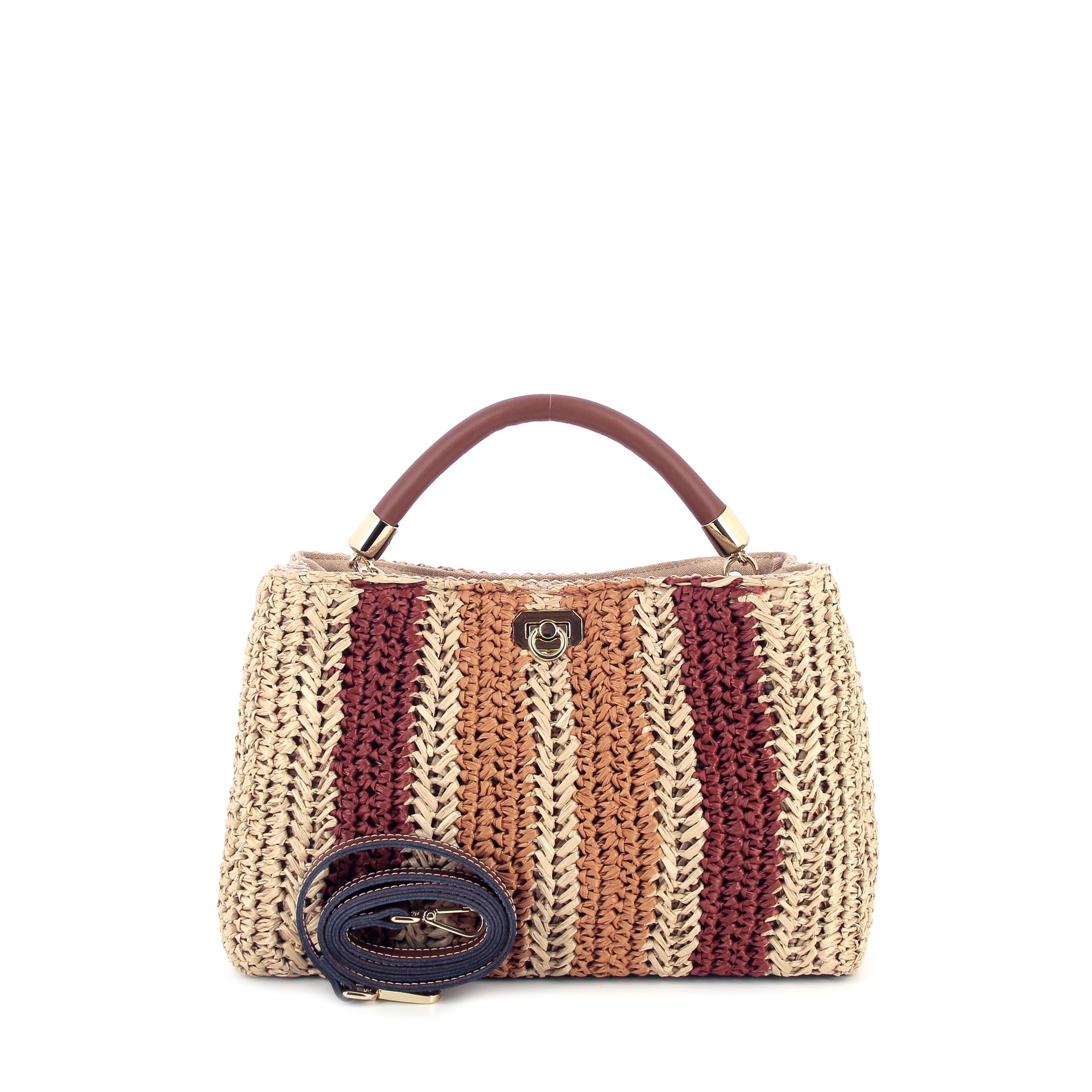 Via Mail Bag Alma Streak 263150 beige