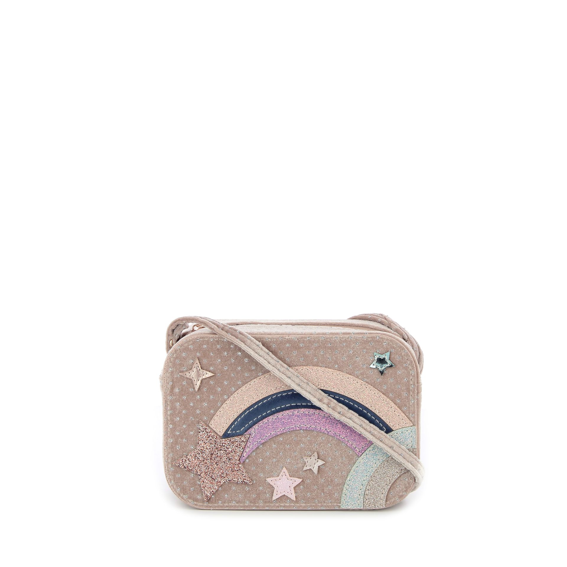 Mimi & Lula Celestial star velvet bag 263600 beige
