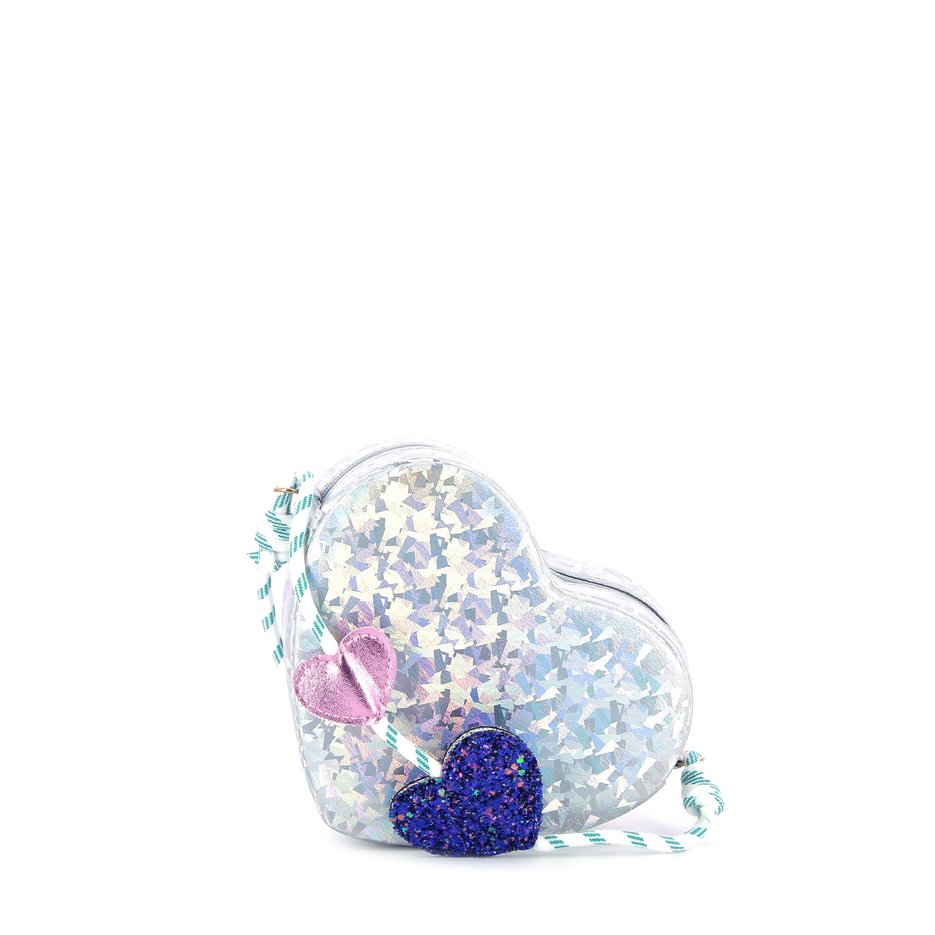 Mimi & Lula Holographic heart bag 263605 zilver