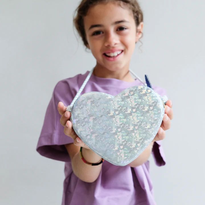 Mimi & Lula Holographic heart bag 263605 zilver