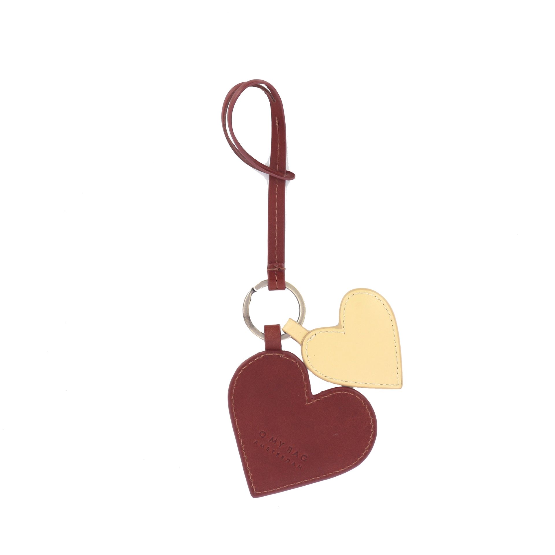 O My Bag Hearts Bag Charm 264299 cognac