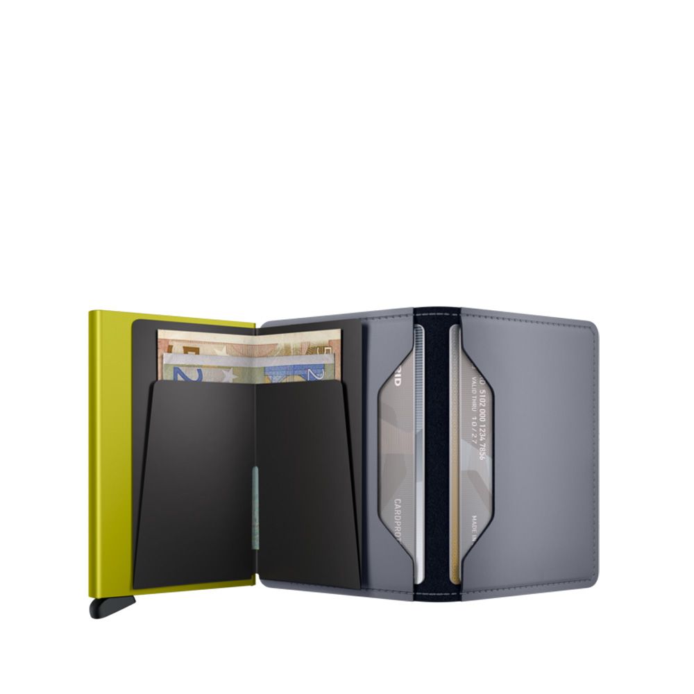 Secrid Slimwallet Matte Grey/Lime 264454 grijs