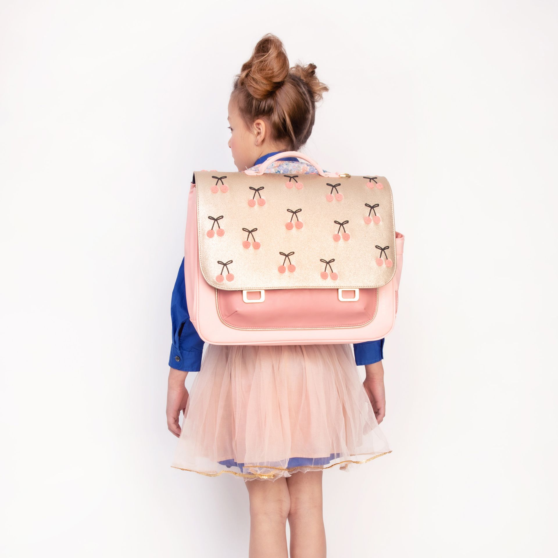 Jeune Premier Cherry Pompon It Bag Midi 265036 roze