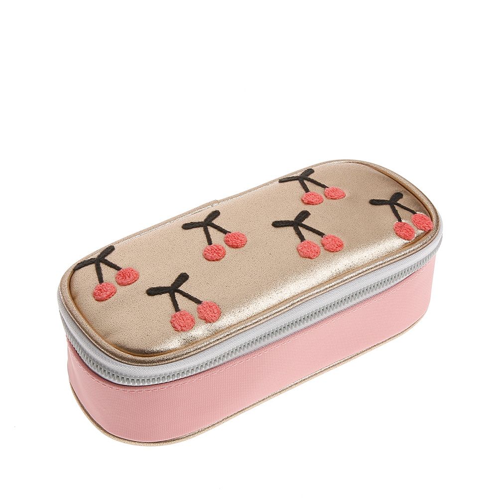 Jeune Premier Cherry Pompon Pencil Box 265048 roze