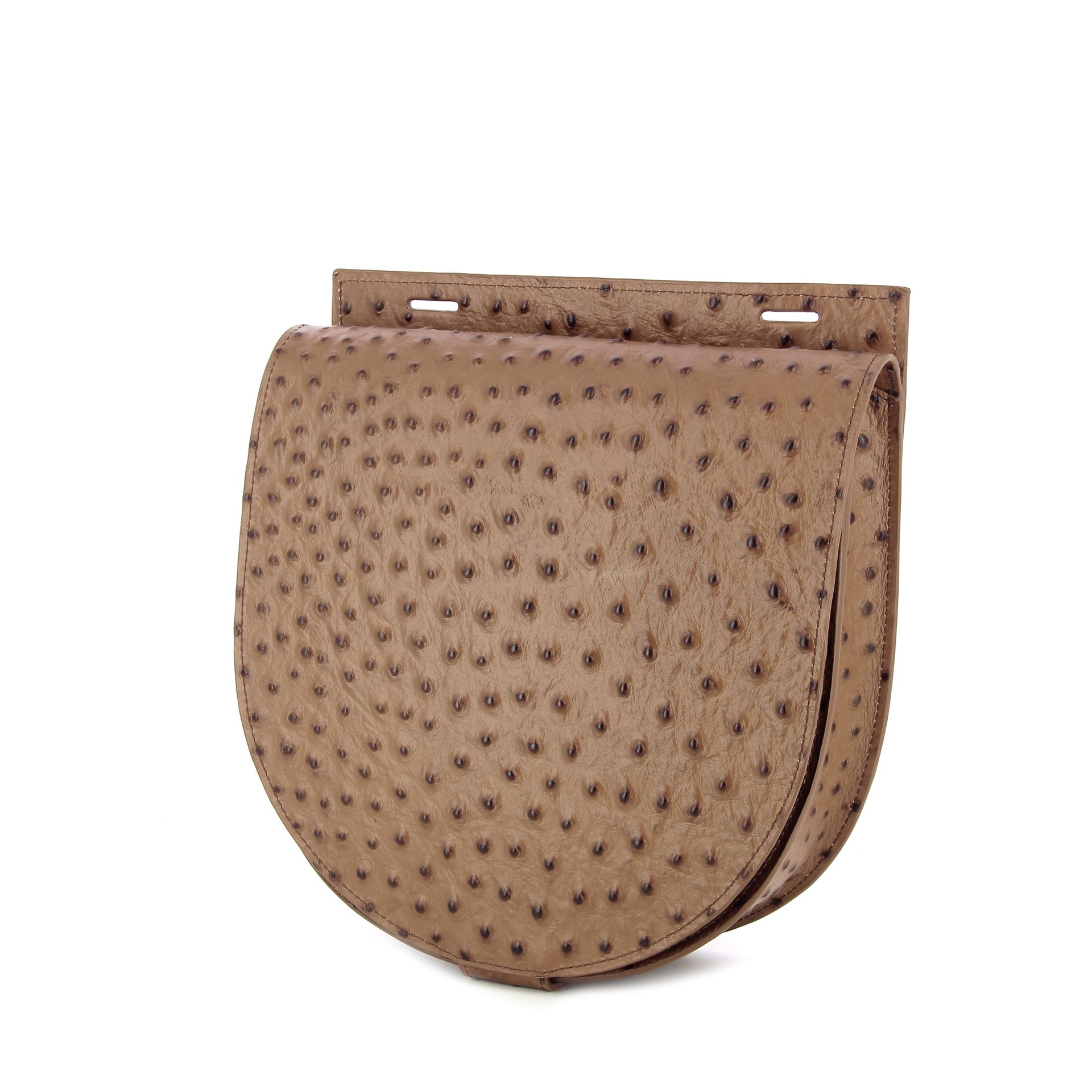 Mieke Dierckx Single Saddle Palermo Struzzo 265149 cognac