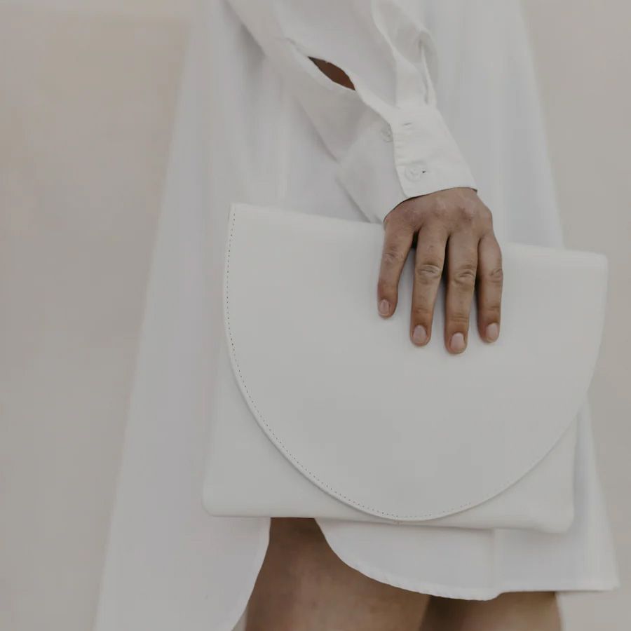 Mieke Dierckx Midi Enveloppe White 265153 wit