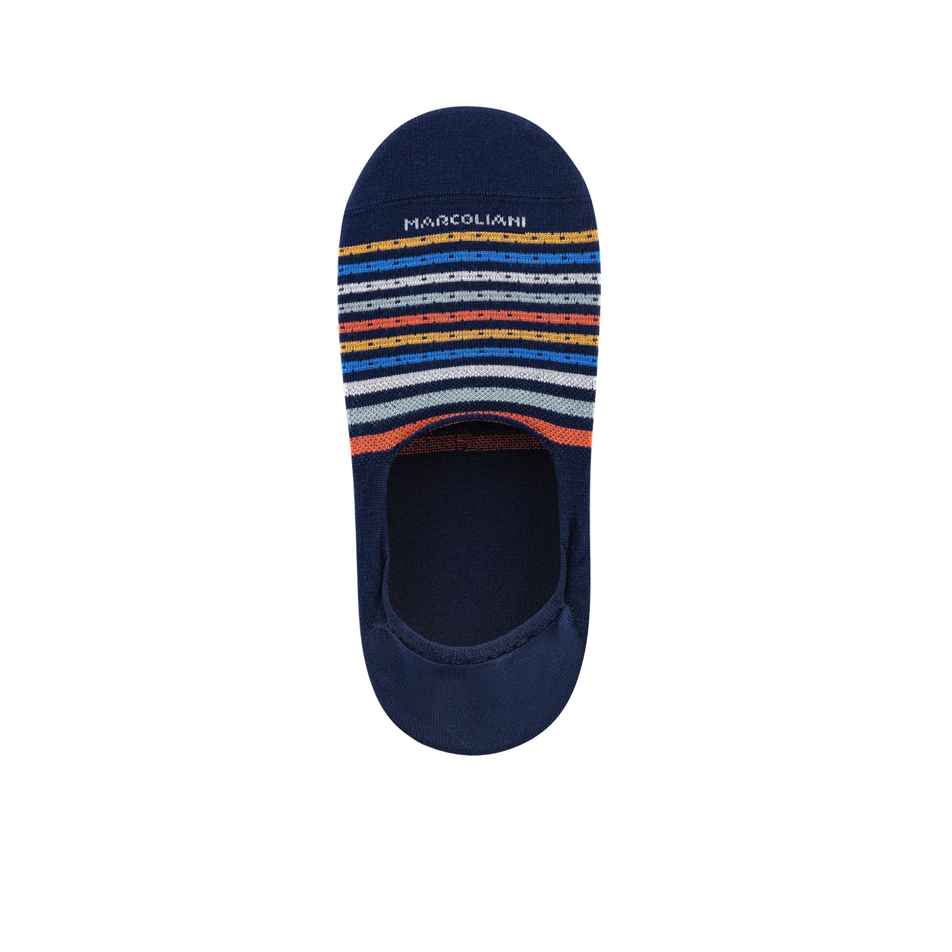 Marcoliani Invisible Touch Navy Red 265243 blauw