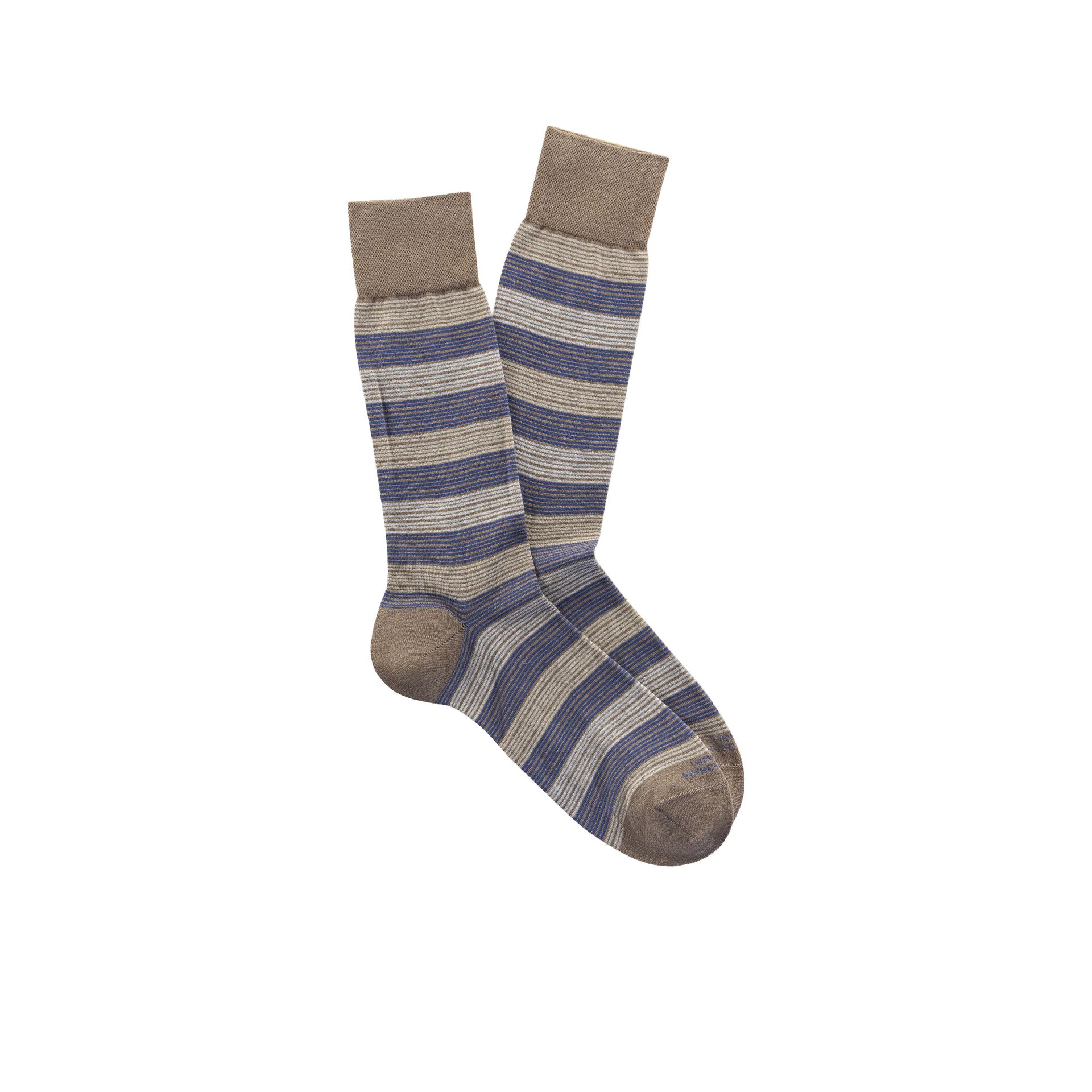 Marcoliani Elegance Scale Stripe Cappuccino 265255 taupe