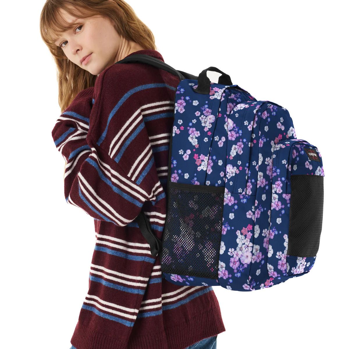 Eastpak Study Buddy Floral Bloom Navy 265569 blauw