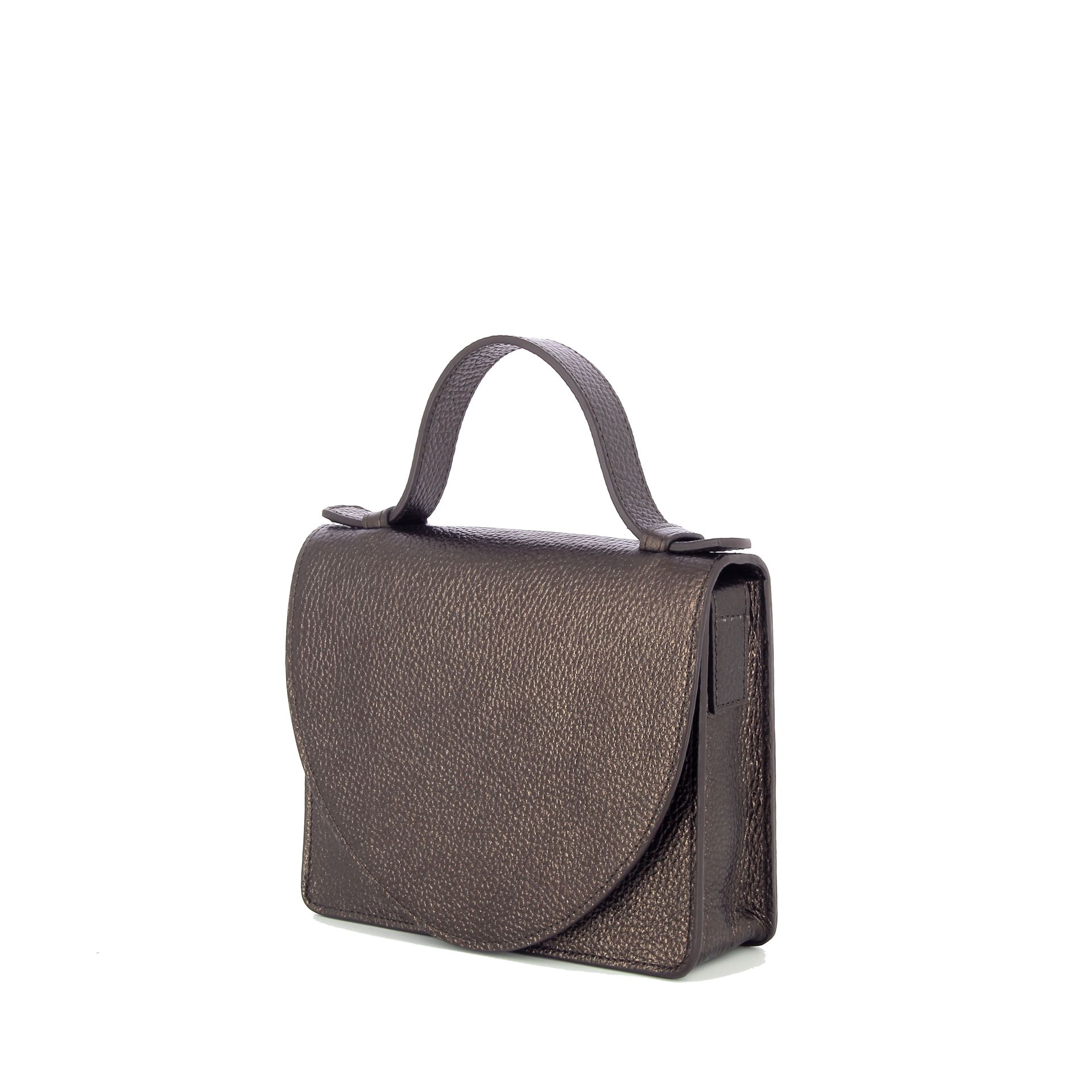 Mieke Dierckx Micro Briefcase Chocolate Shimmer 265661 bruin