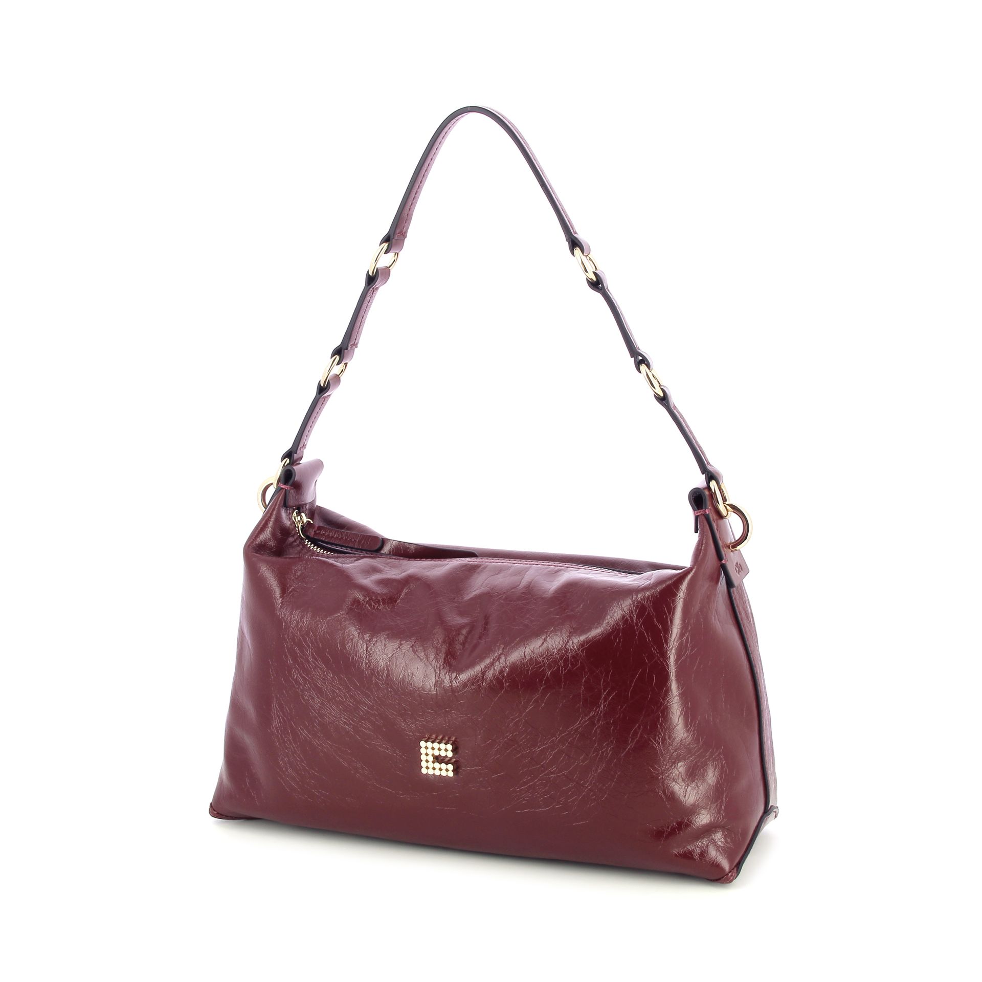 Clio Charly Crinkle Patent Burgundy 265761 rood