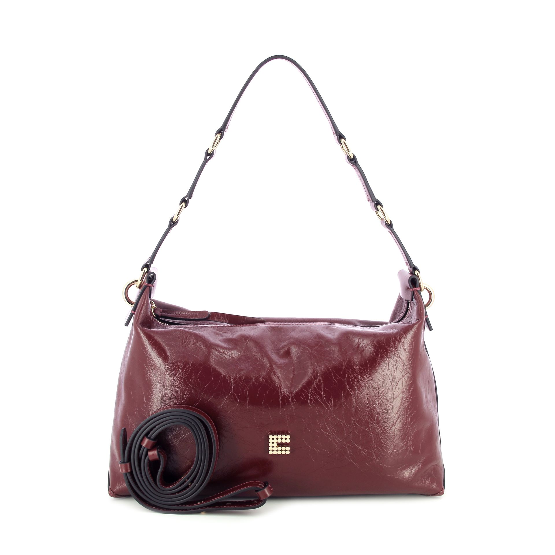 Clio Charly Crinkle Patent Burgundy 265761 rood