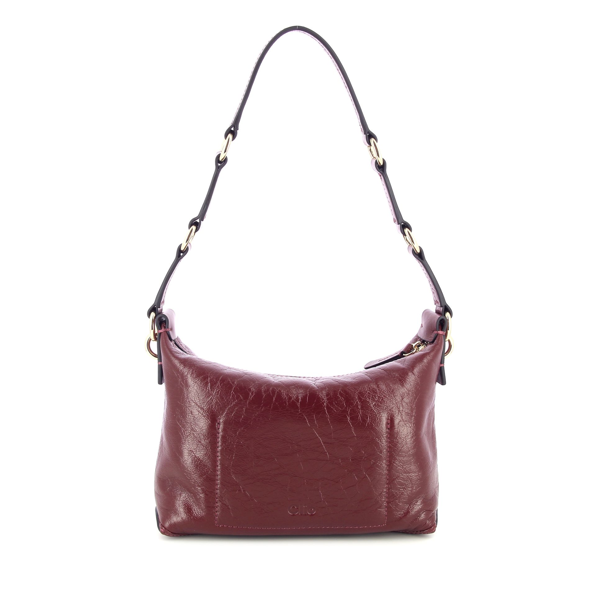 Clio Charly Mini Crinkle Patent Burgundy 265765 rood