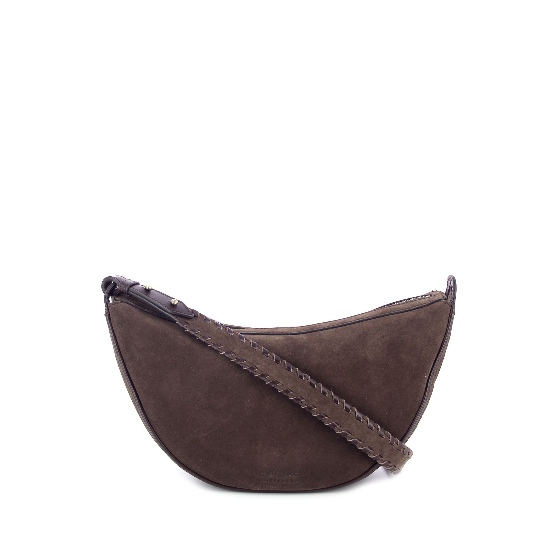 O My Bag Leo Crossbody Strap Chocolate Suede 266319 bruin