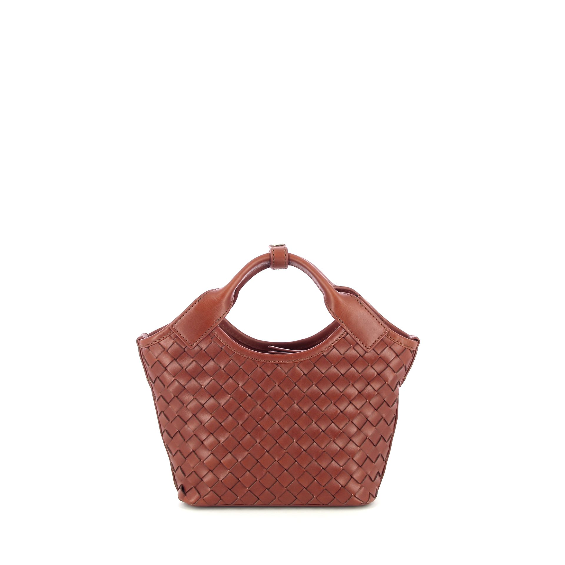O My Bag Mara Mini Cognac Woven 266327 cognac