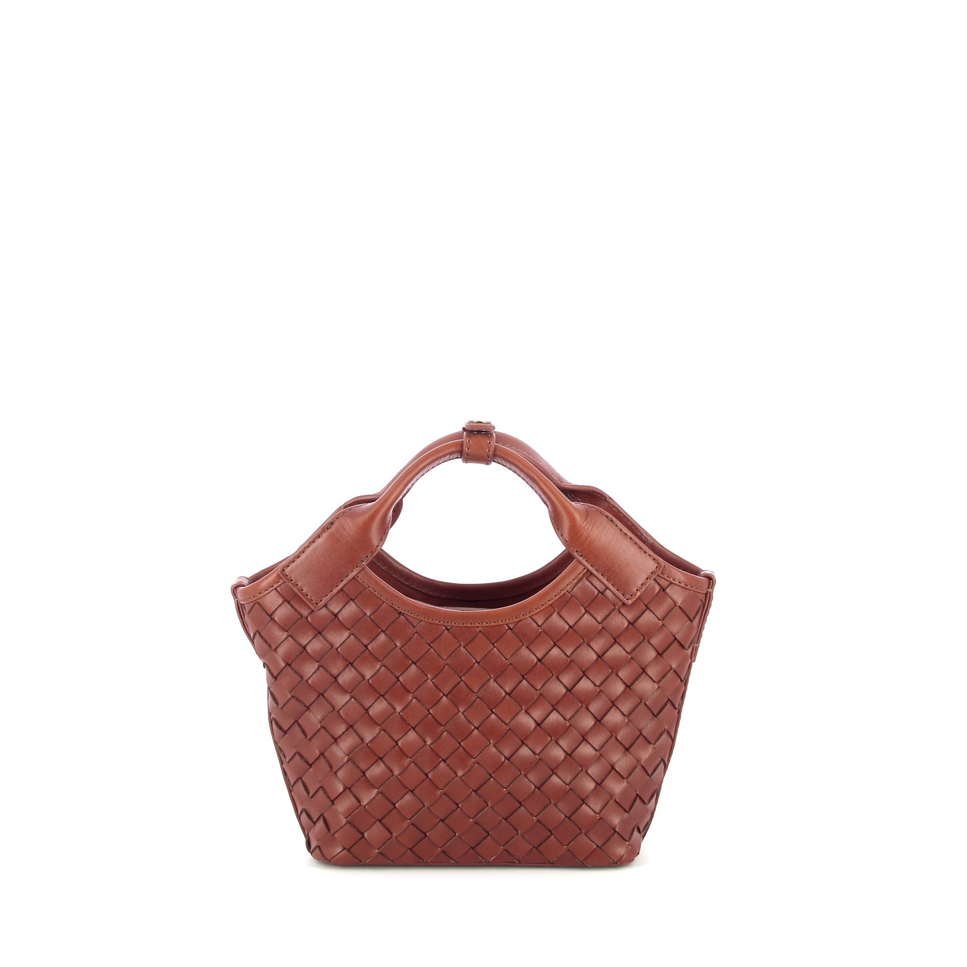 O My Bag Mara Mini Cognac Woven 266327 cognac
