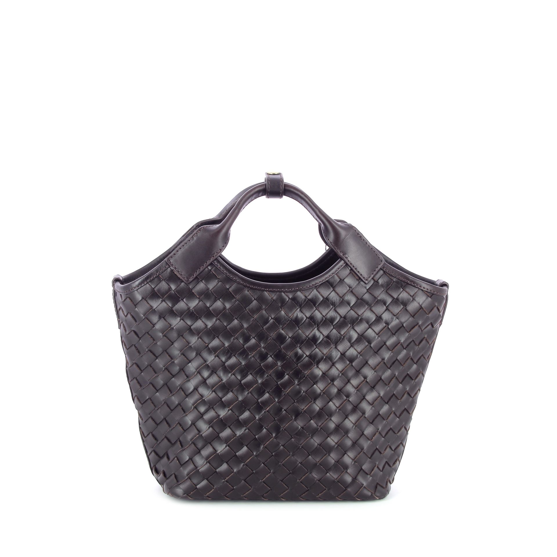 O My Bag Mara Midi Chocolate Woven 266329 bruin