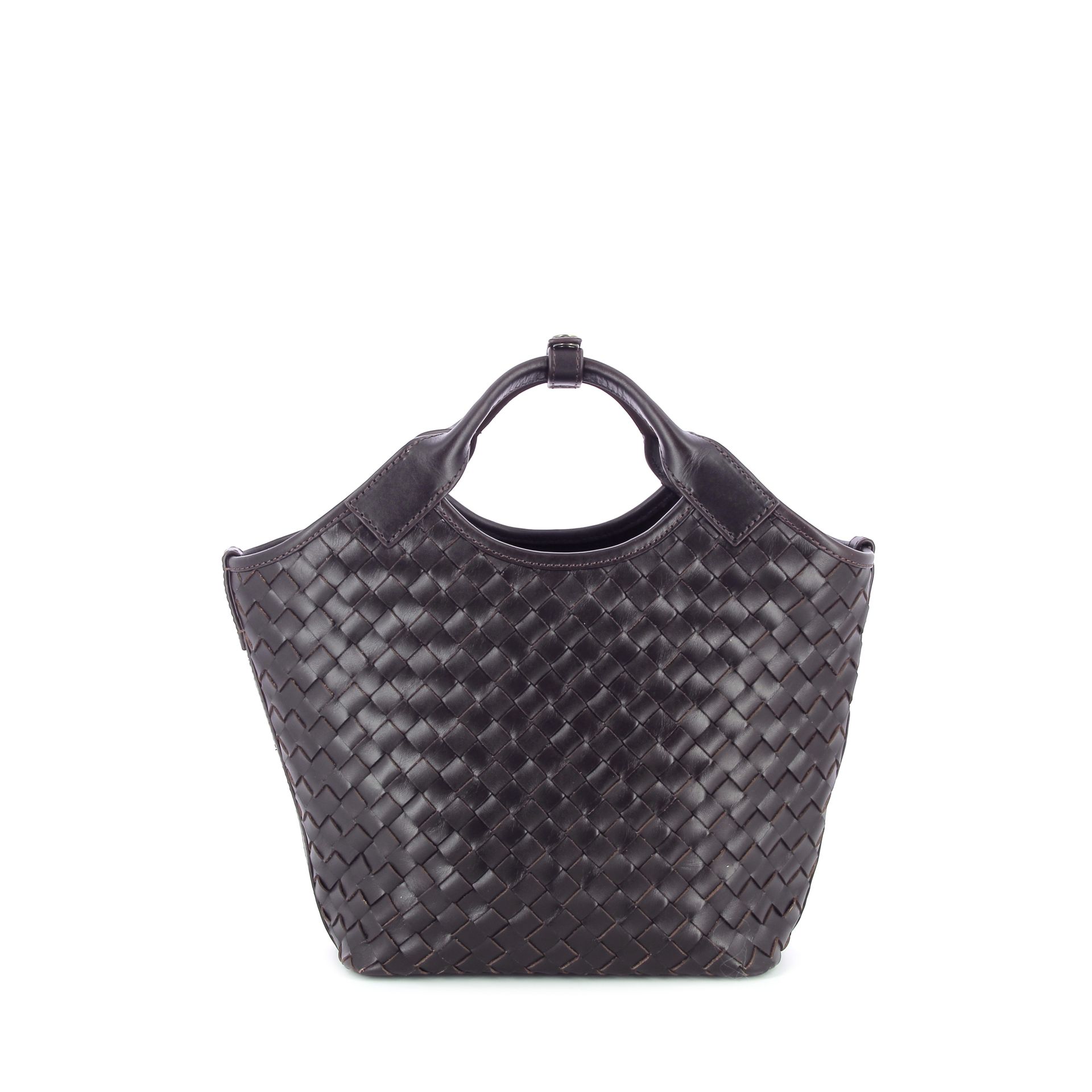 O My Bag Mara Midi Chocolate Woven 266329 bruin