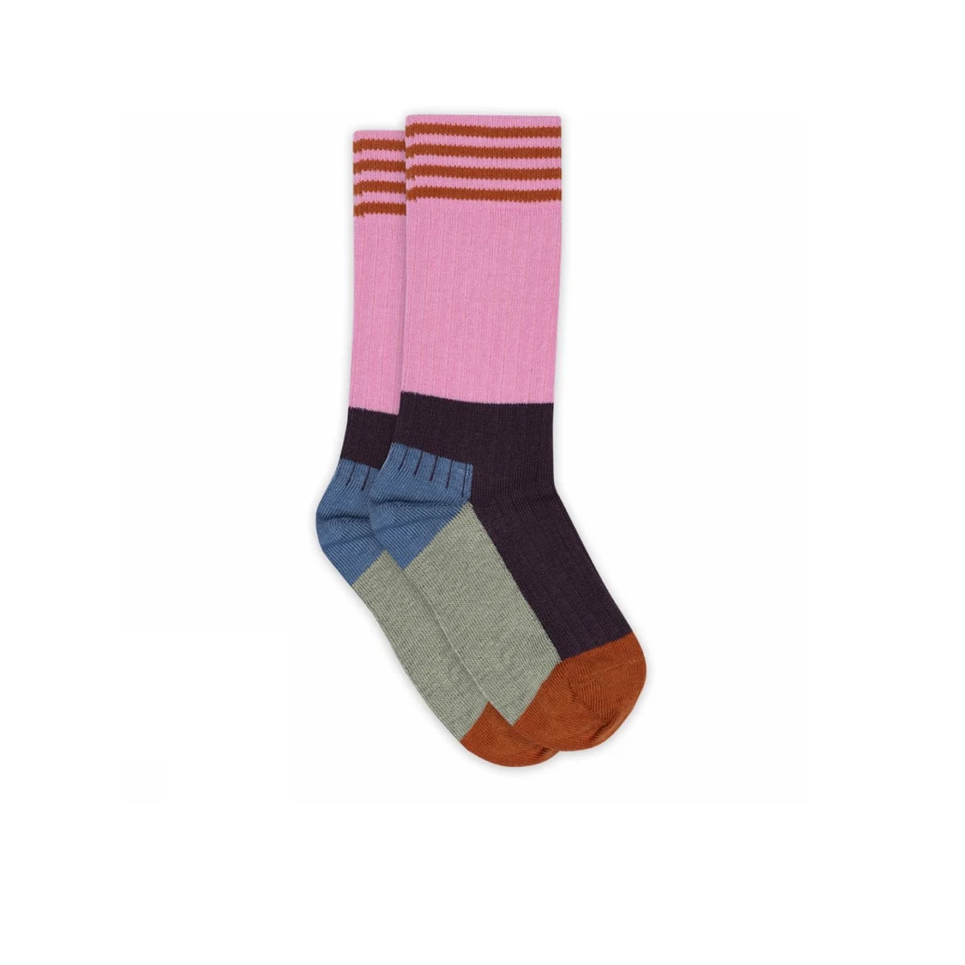 Mp Denmark Lilo Long Socks Cyclamen 266385 multi