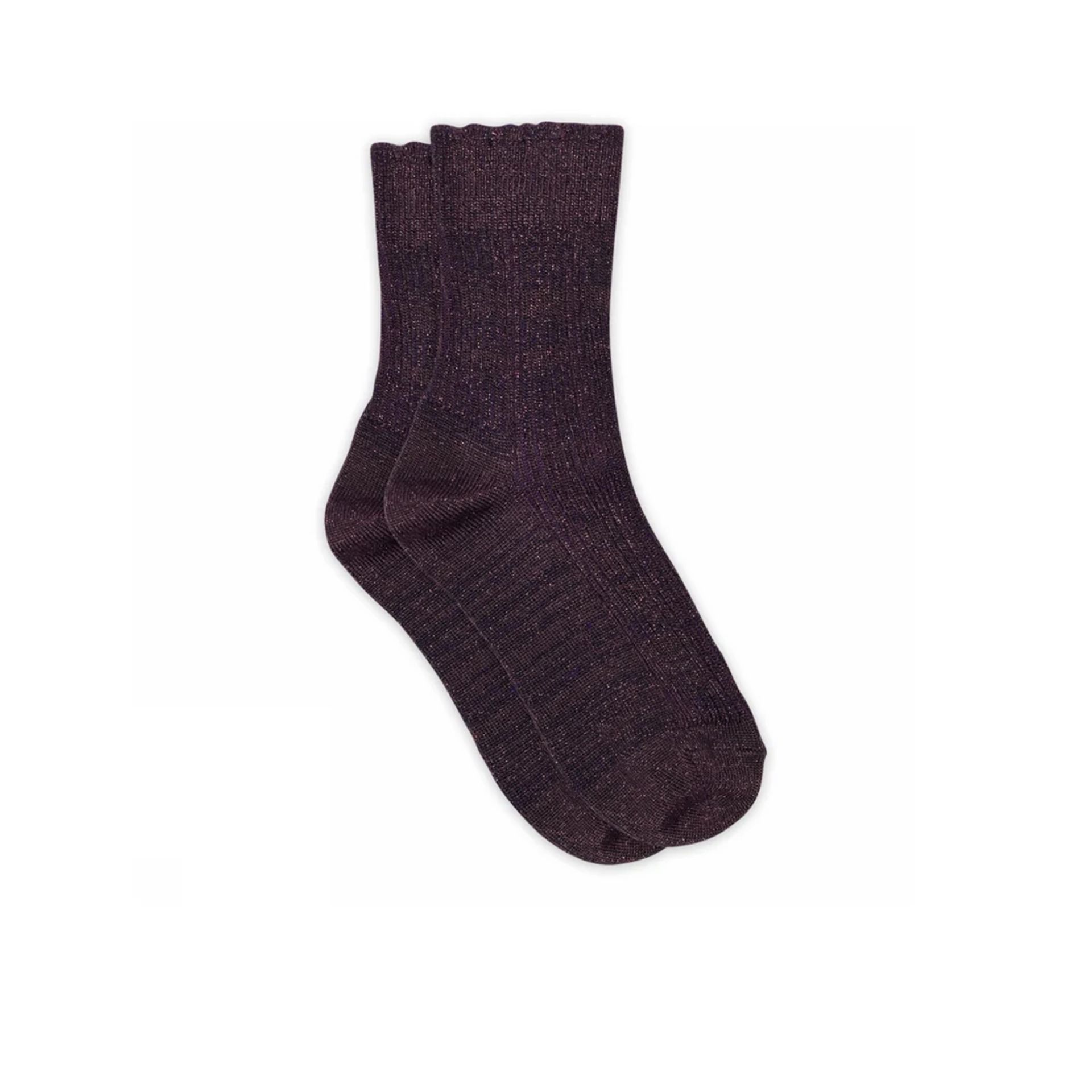 Mp Denmark Celosia Socks Dark Purple 266393 paars