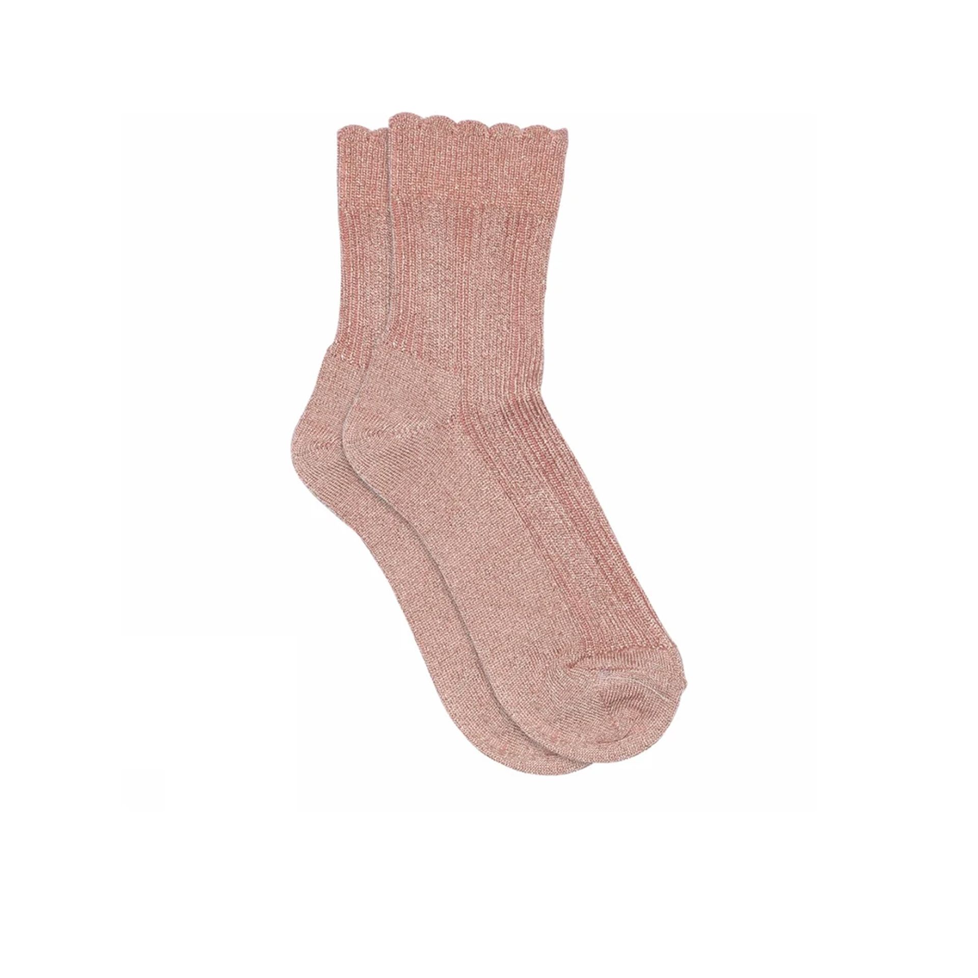 Mp Denmark Celosia Socks Silver Pink 266394 roze