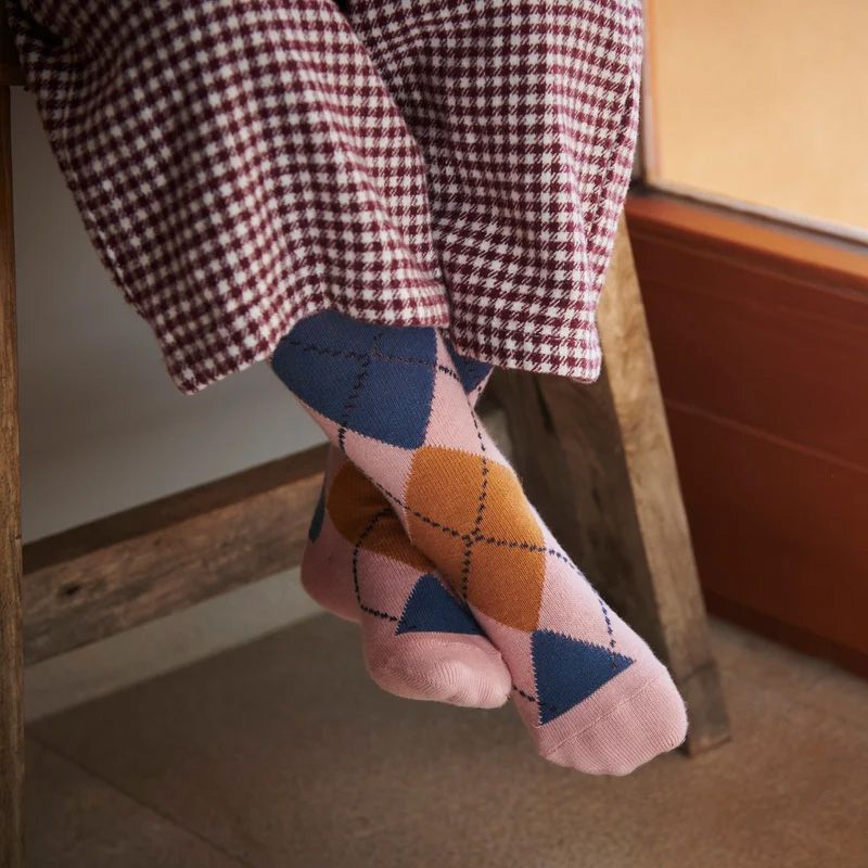 Mp Denmark Carmen Knee Socks Silver Pink 266404 roze
