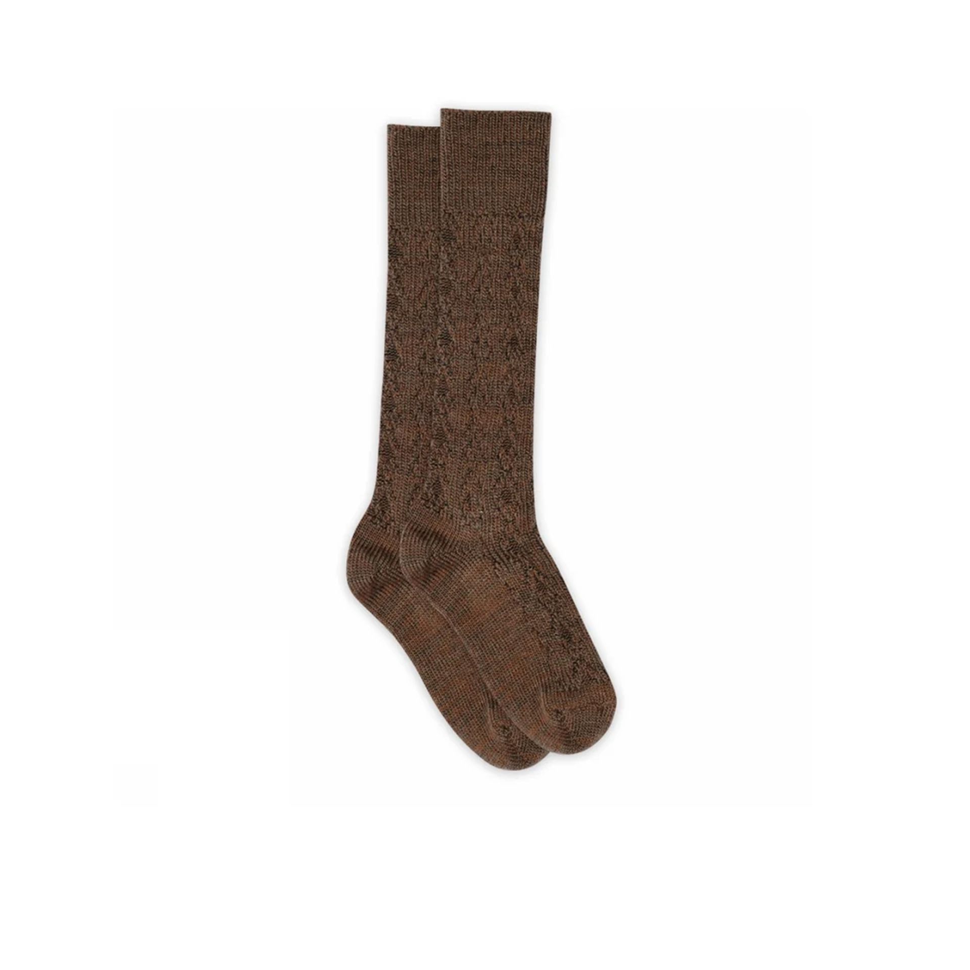 Remy Knee Socks Brown Melange