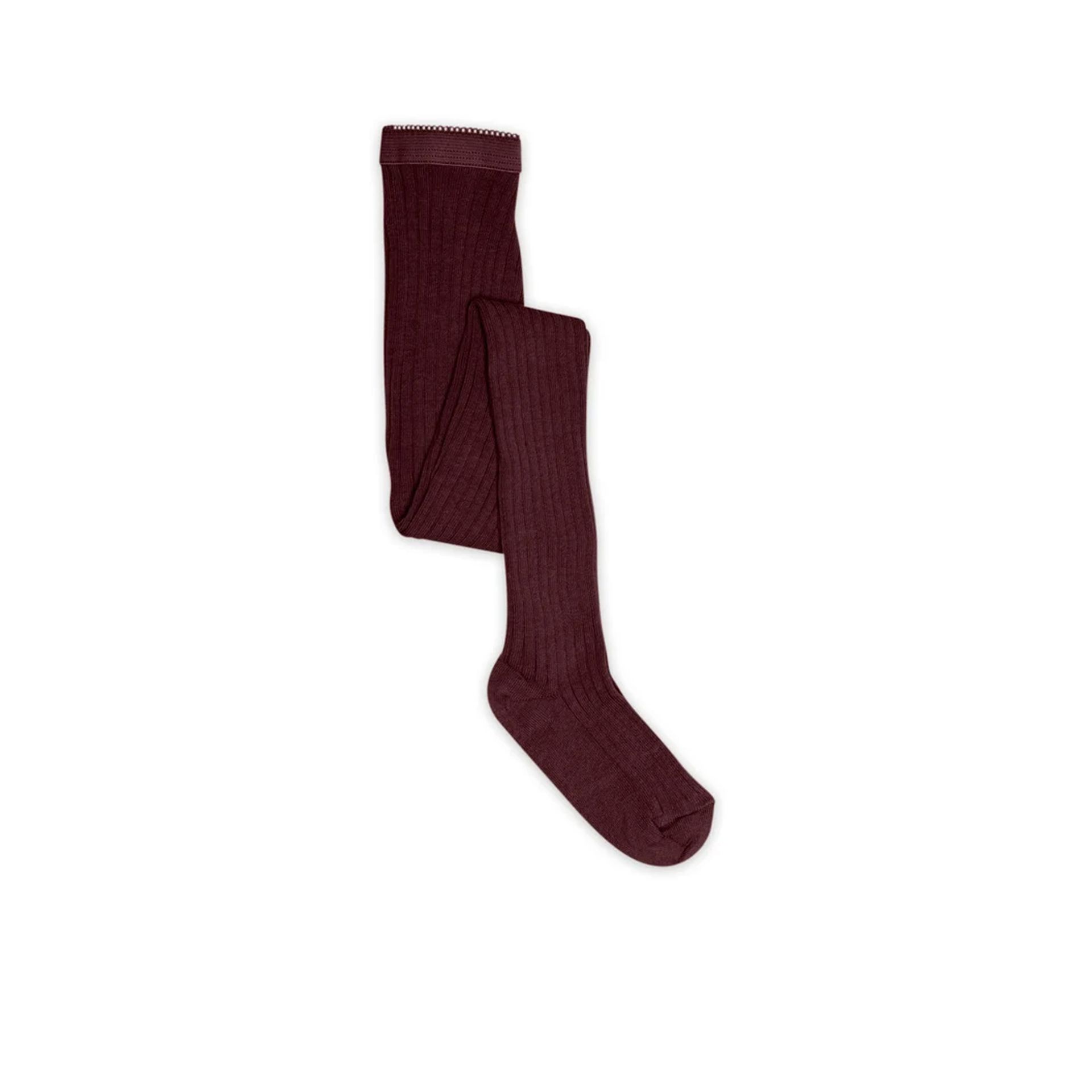 Mp Denmark Cotton Rib Tights Grape Skin 266412 rood