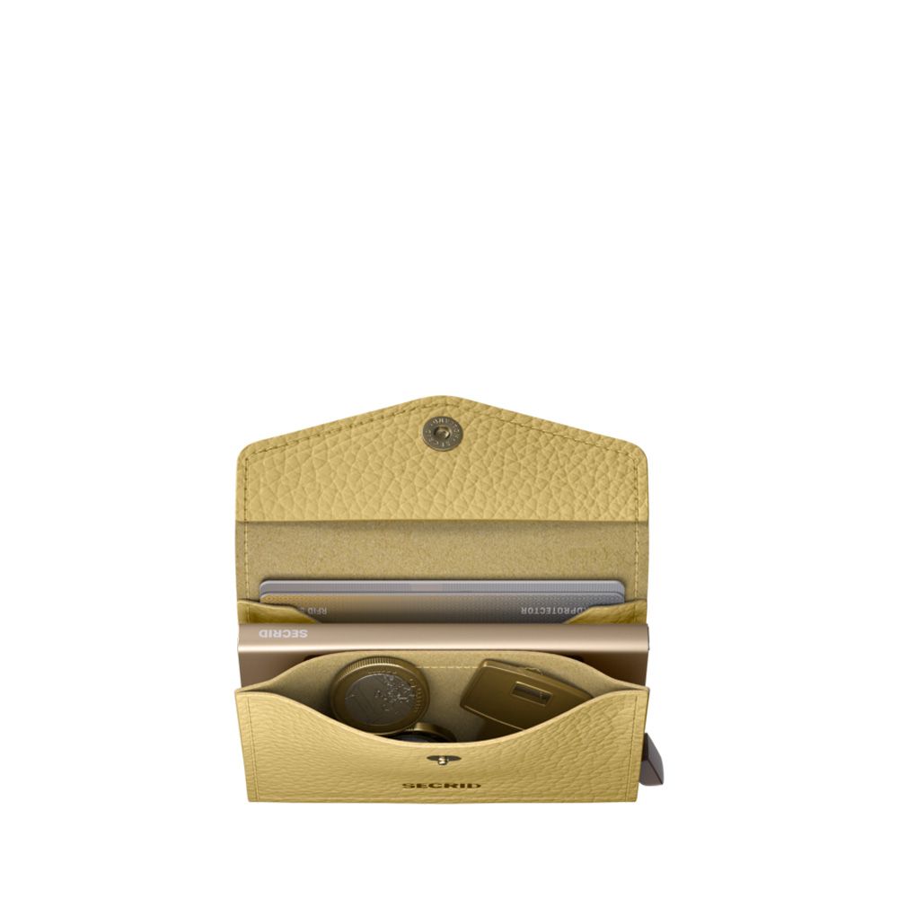 Secrid Envelope Wallet Pebble Butter Yellow 266422 geel