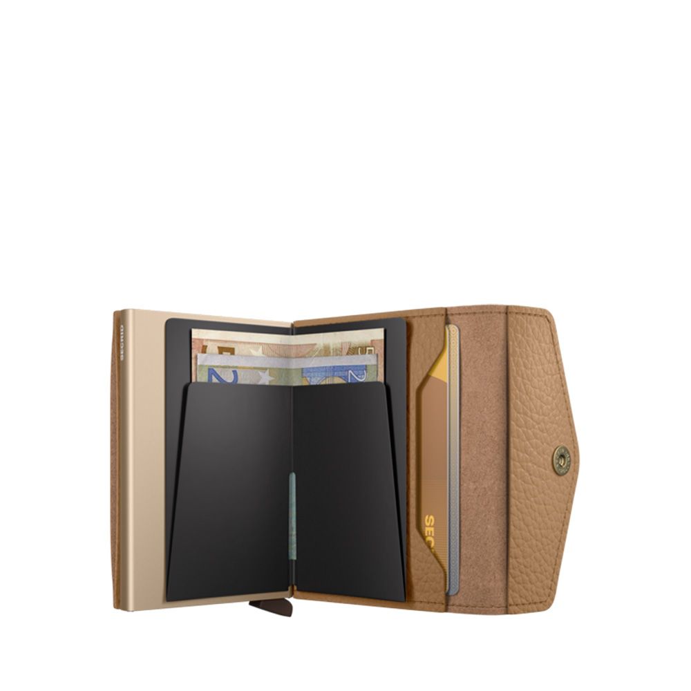 Secrid Envelope Wallet Pebble Cappuccino 266423 cognac