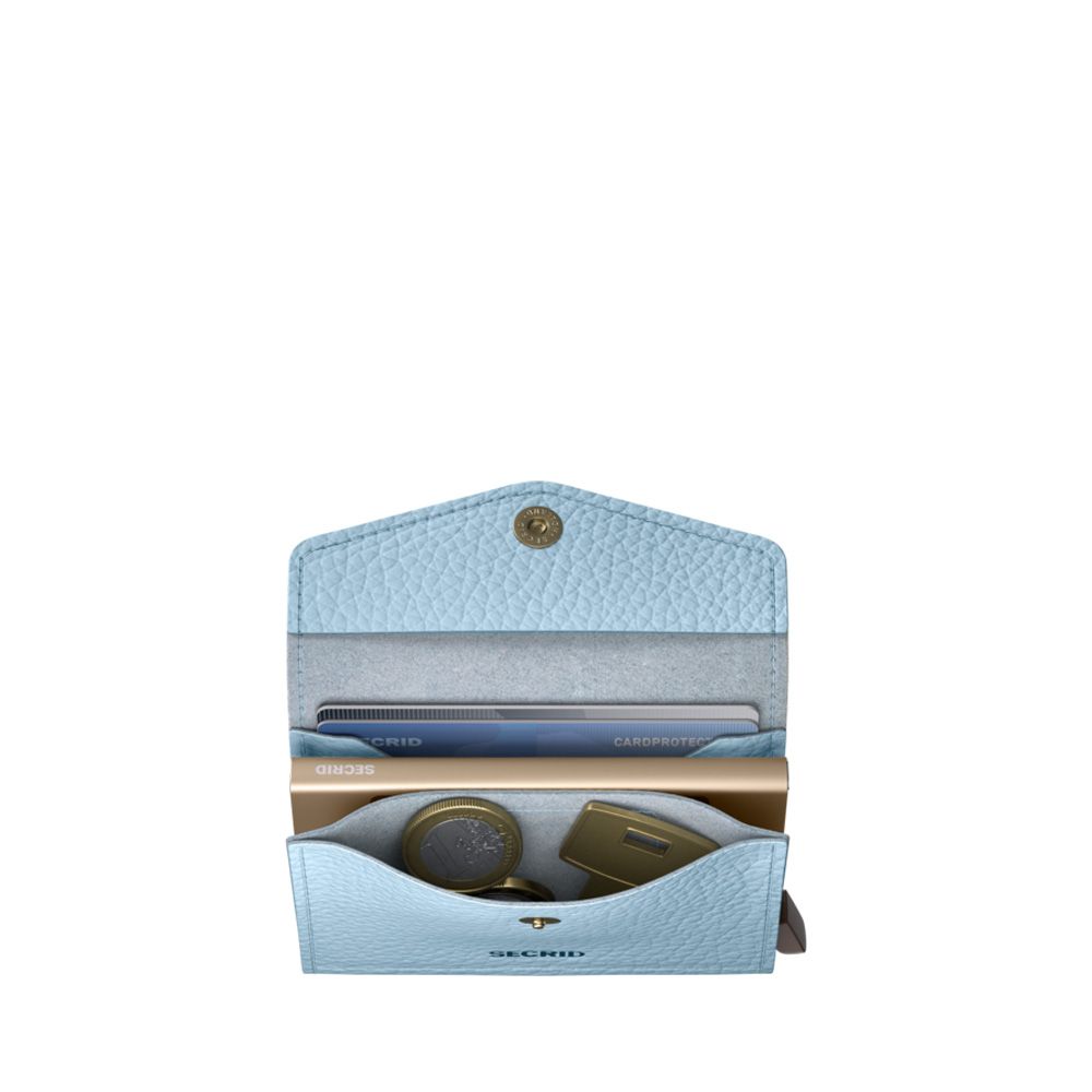 Secrid Envelope Wallet Pebble Ice Blue 266424 blauw