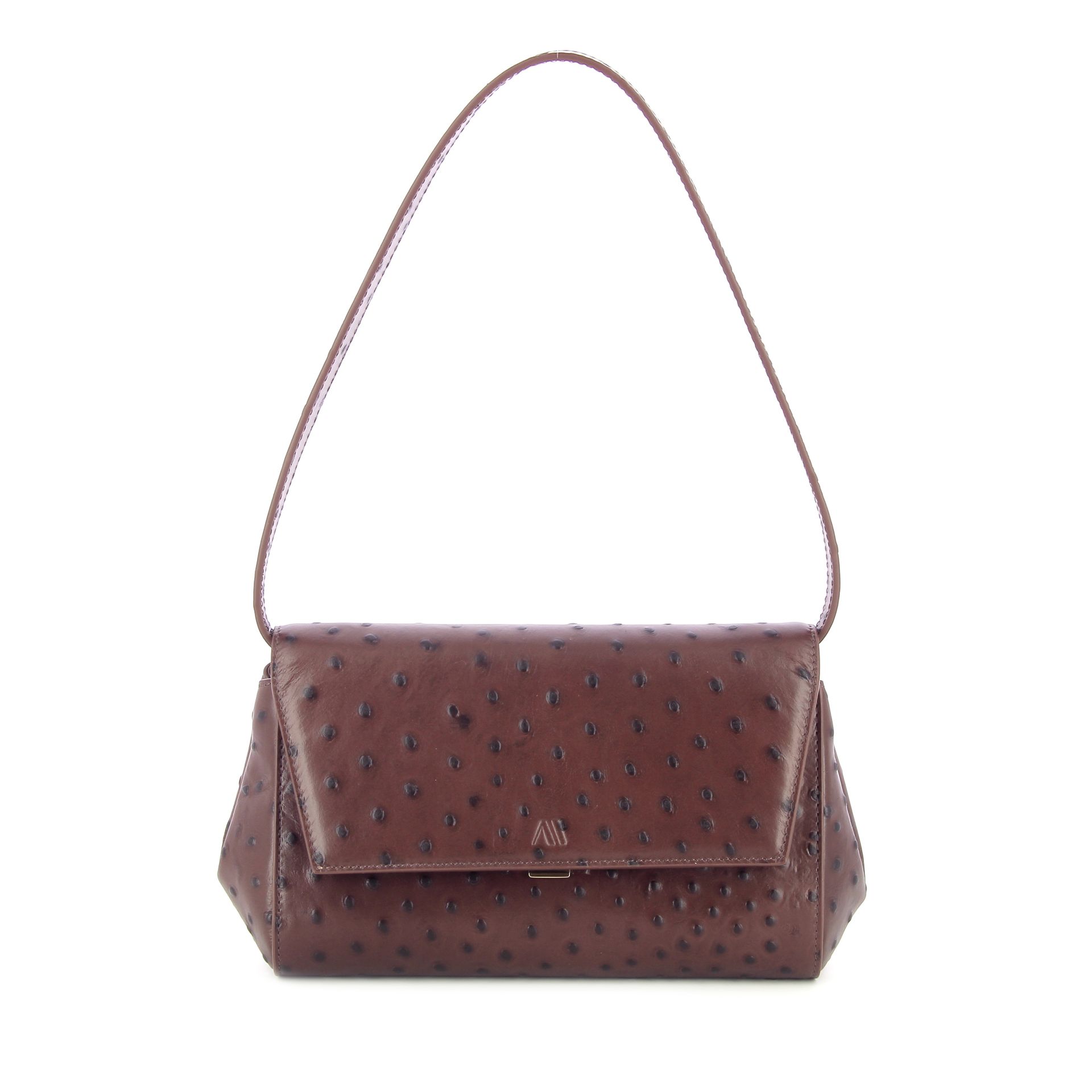 Kaai Ikon Clutch Chocolate Brown 266538 bruin