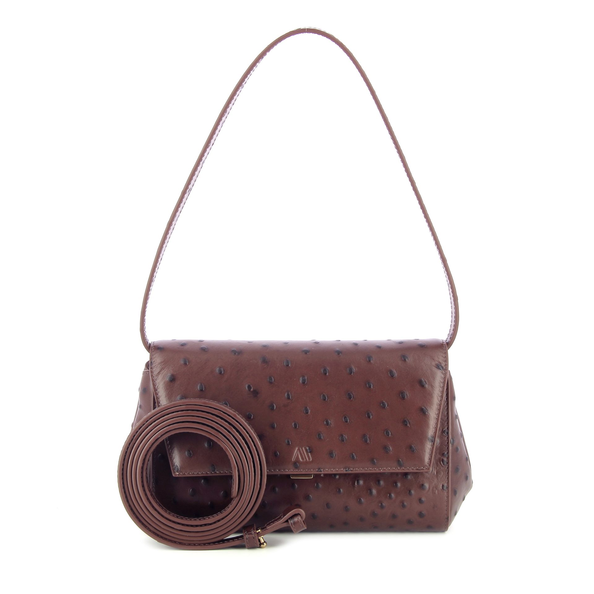 Kaai Ikon Clutch Chocolate Brown 266538 bruin