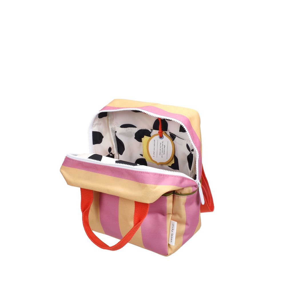 Sticky Lemon Small Backpack Stripes Rosebay Pink 267109 paars