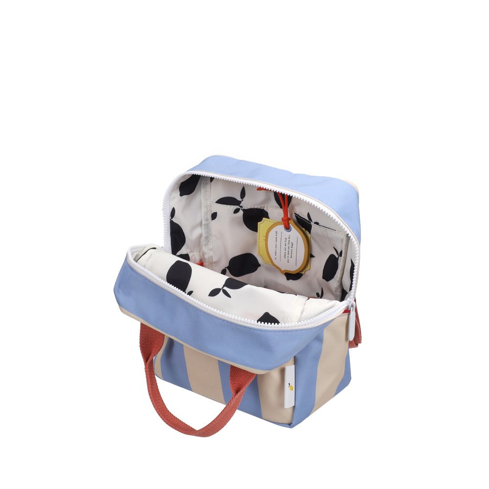 Sticky Lemon Small Backpack Stripes Cloud Blue 267110 beige