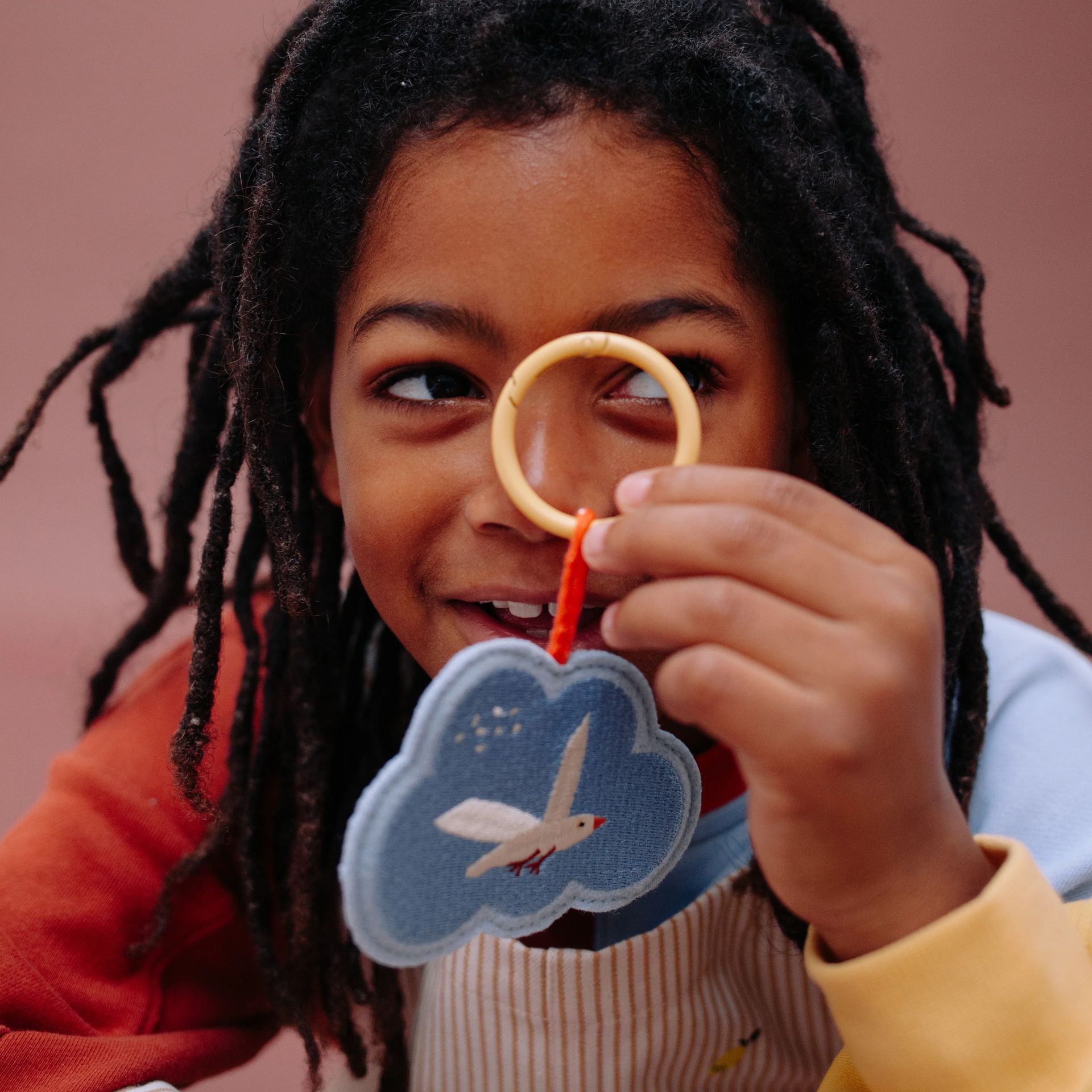 Sticky Lemon Embroidered Keychain Seagull 267116 multi