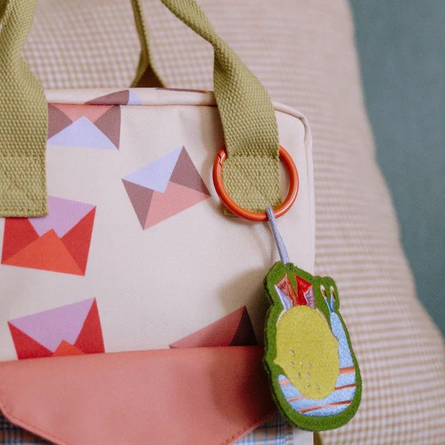 Sticky Lemon Embroidered Keychain Snail Mail 267117 multi